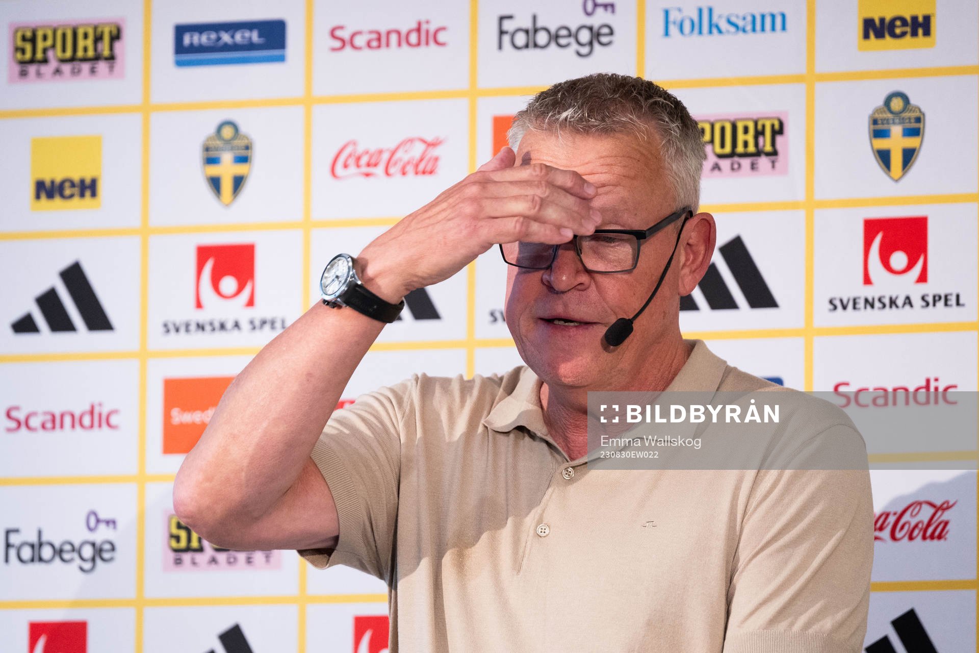 Head coach Janne Andersson of the Swedish national football