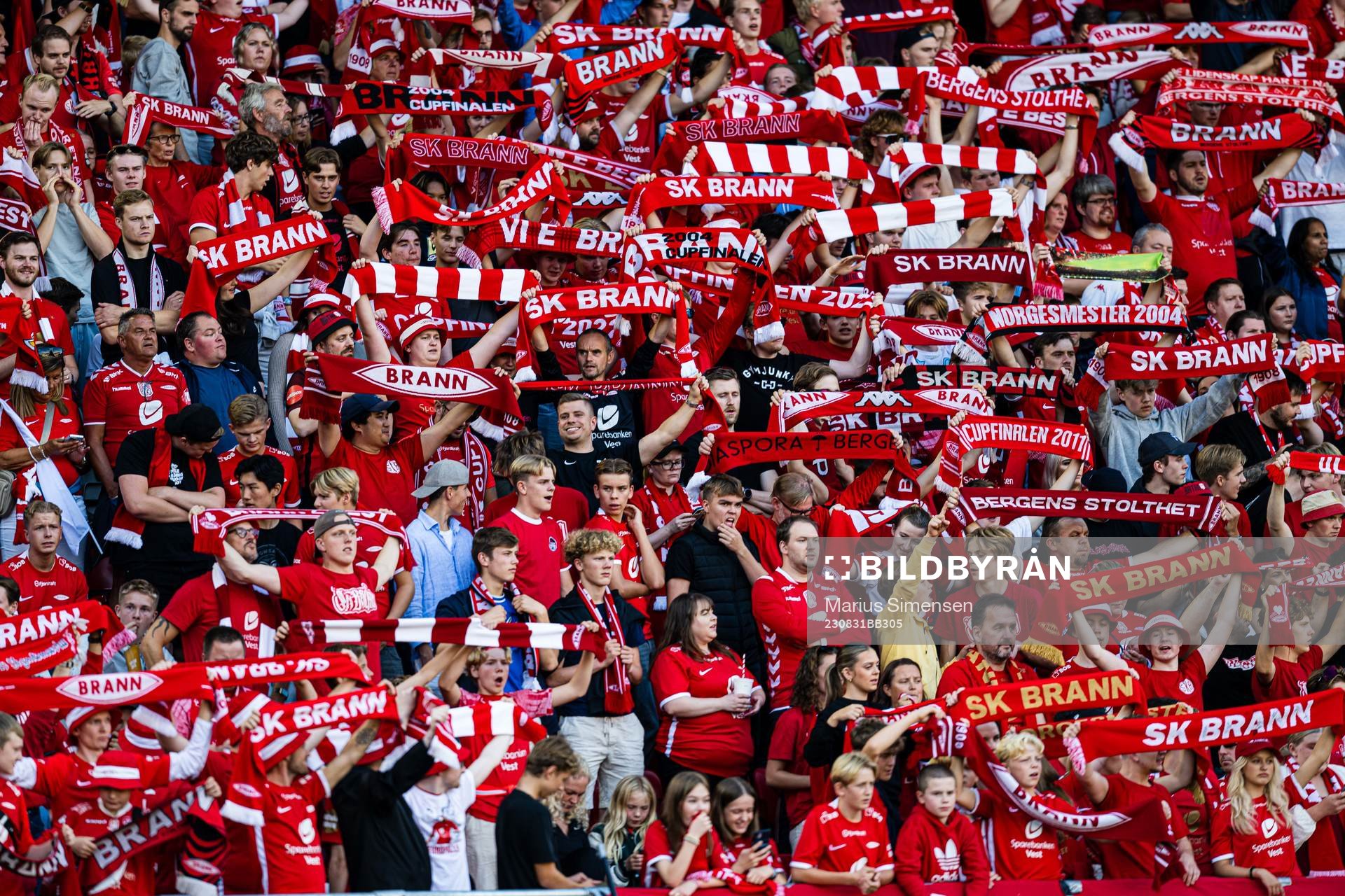 Spectators in the stands