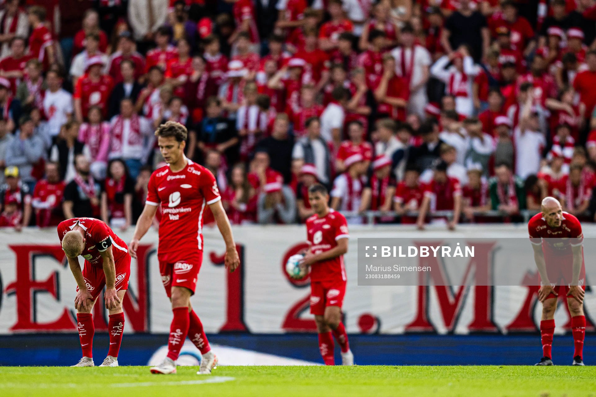 Sivert Heltne Nilsen and Ruben Kristiansen of Brann looks