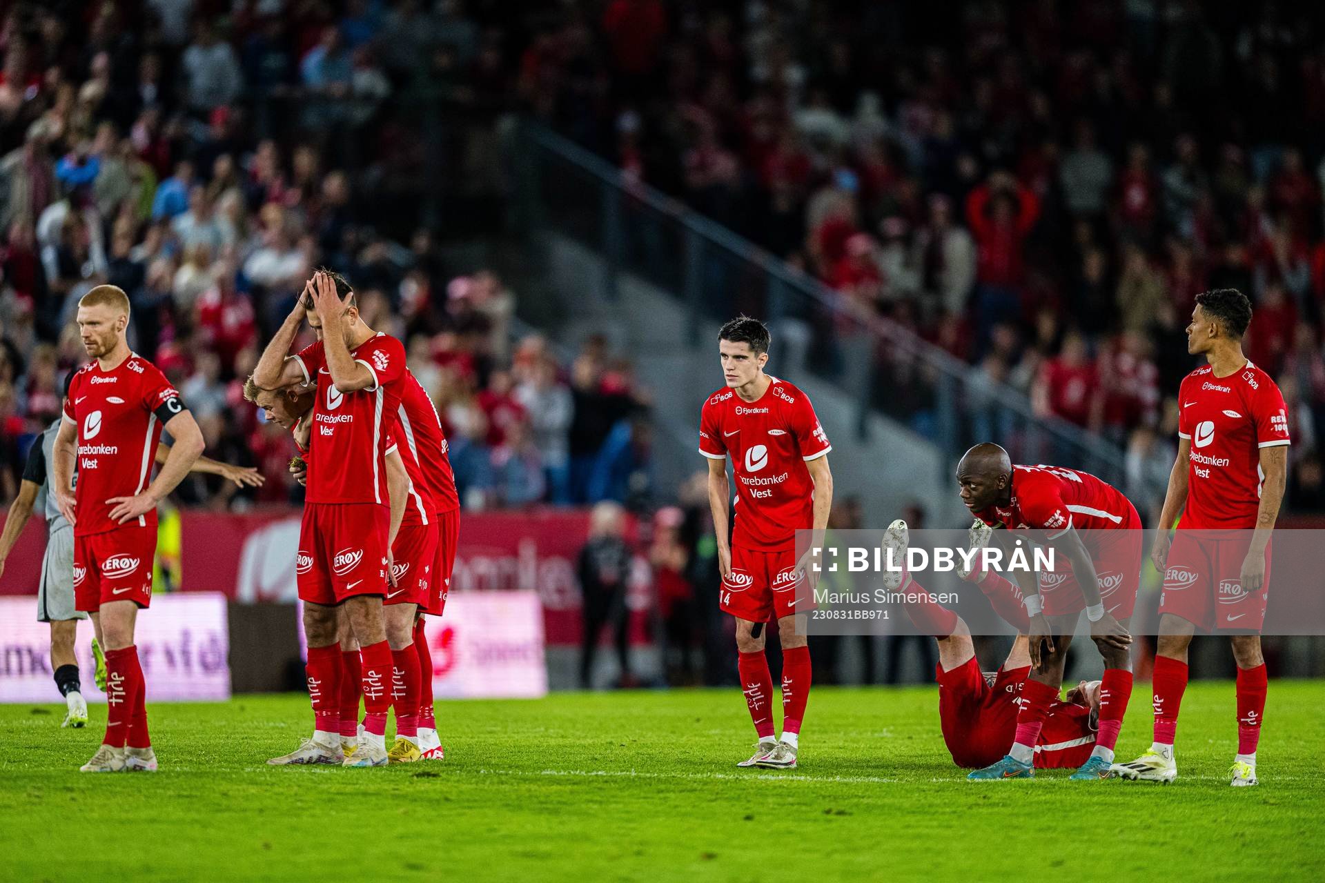 Players of Brann looks dejected
