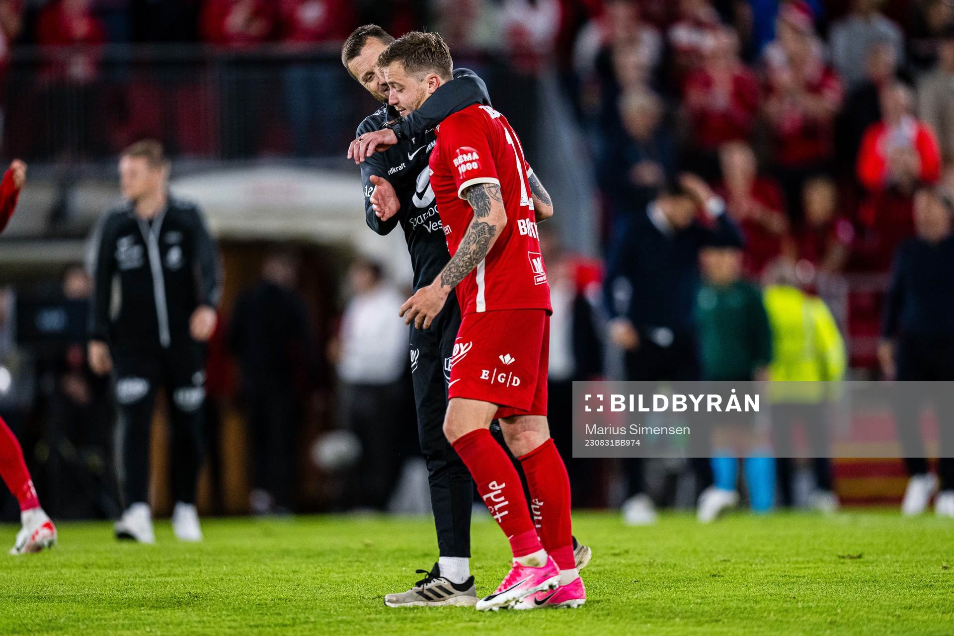 Eirik Horneland, head coach of Brann, and Frederik