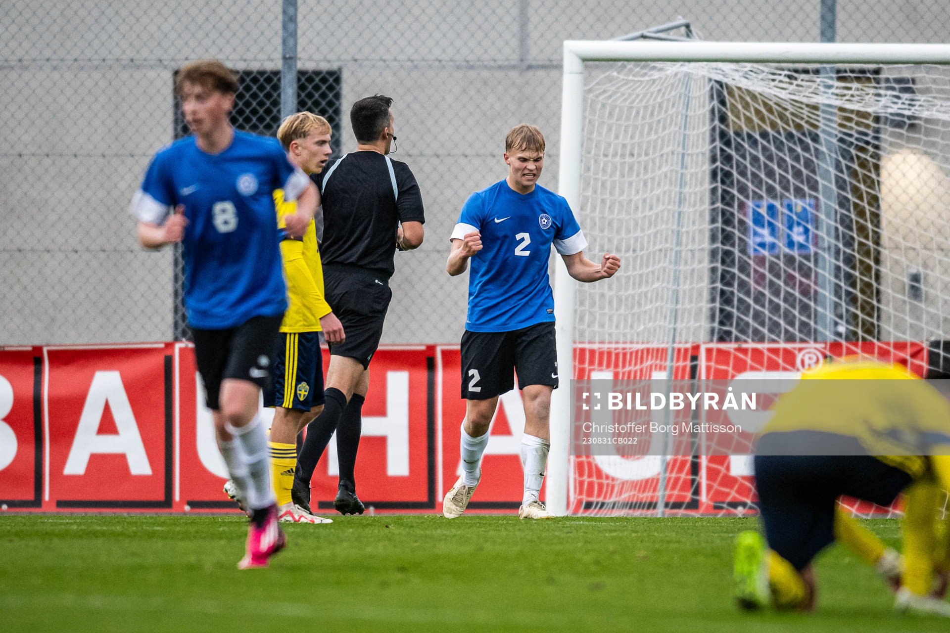 Estlands Mark Henrik Kukk jublar