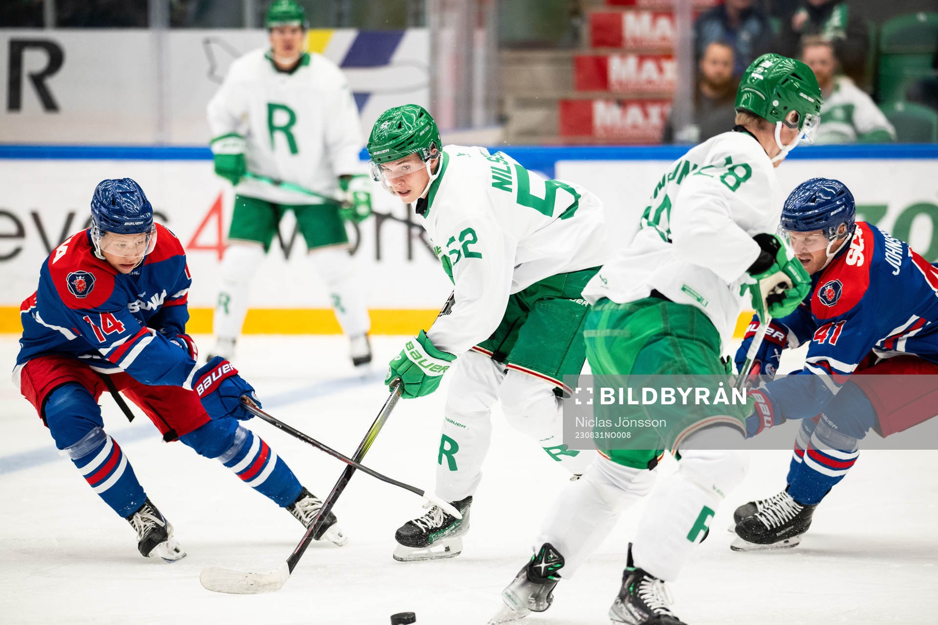 Oskarshamns Mikkel Øby-Olsen och Johan Johnsson mot