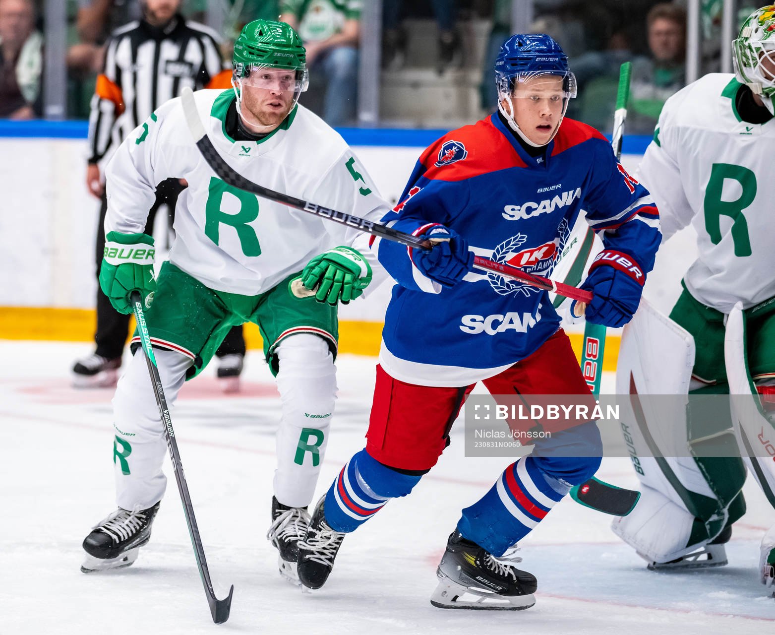 Rögles Ludvig Claesson och Oskarshamns Mikkel Øby-Olsen