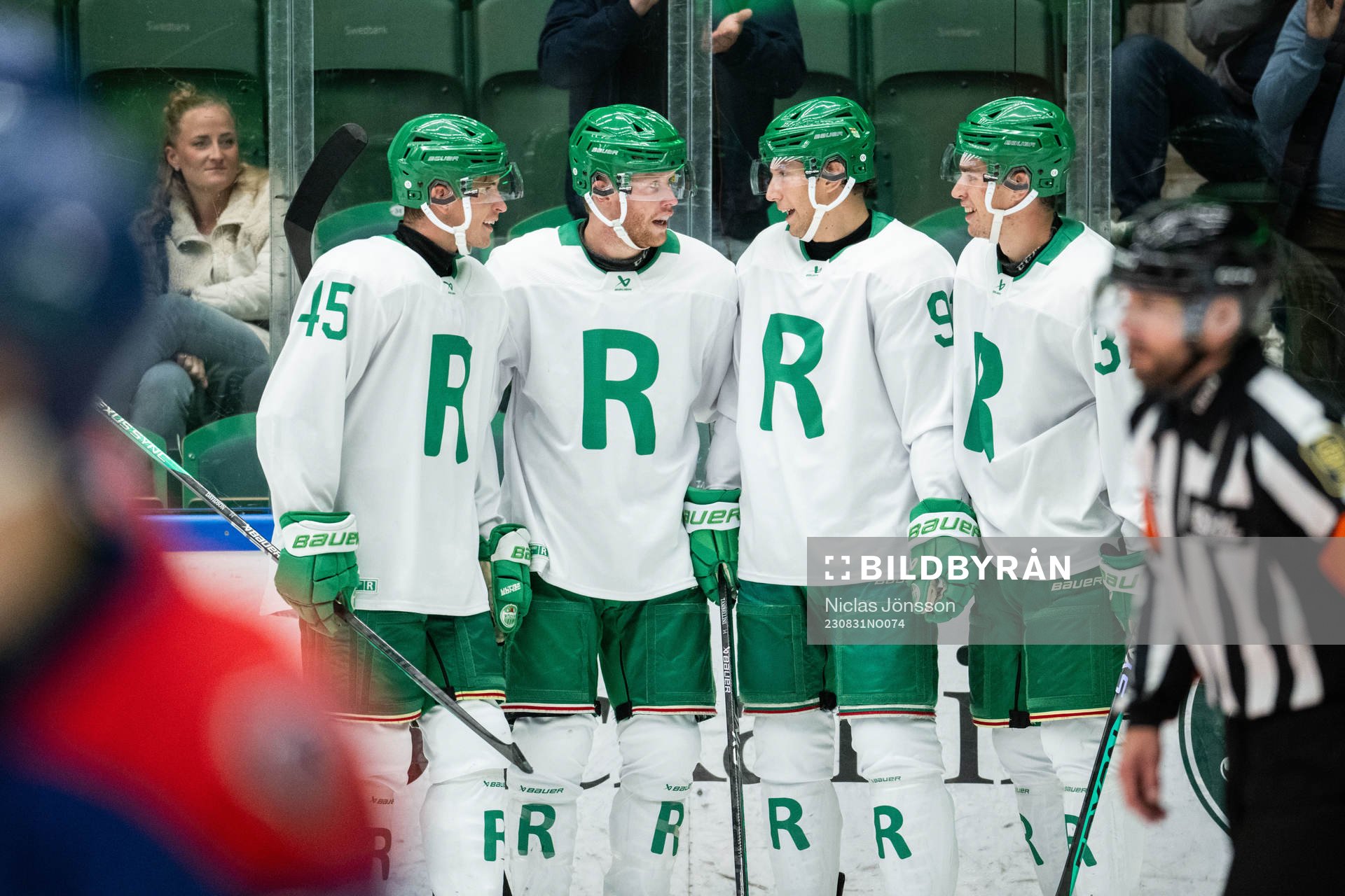 Rögles Brandon Davidson, Ludvig Claesson, Adam Tambellini