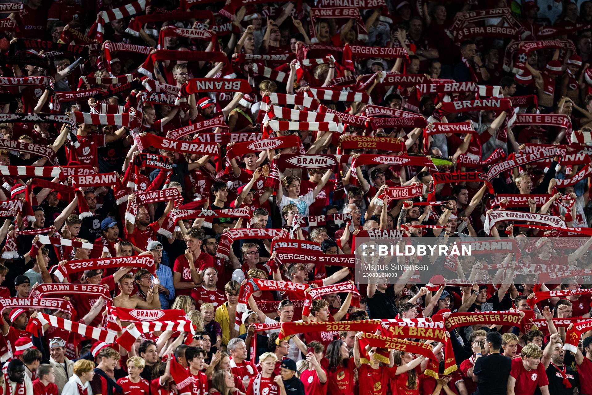 Spectators in the stands