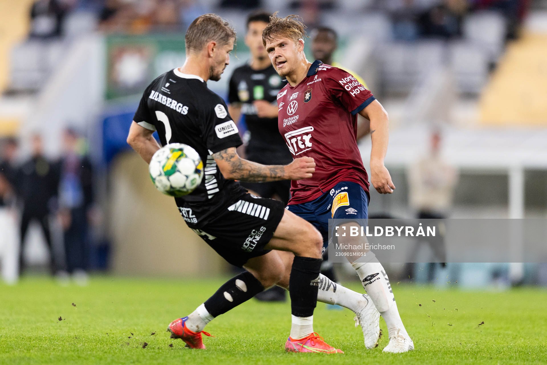 Örebros Daniel Björnquist och Örgrytes Kevin Holmén