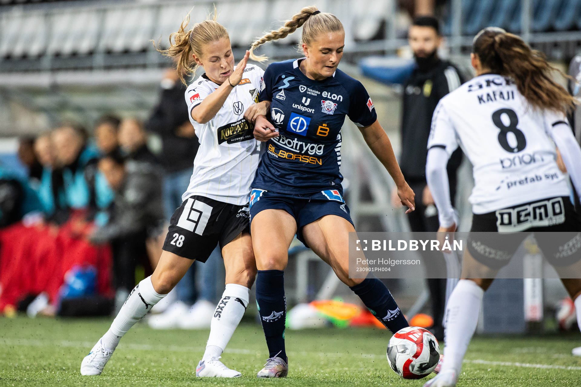 Häckens Anna Anvegård och Linköpings Lisa Björk