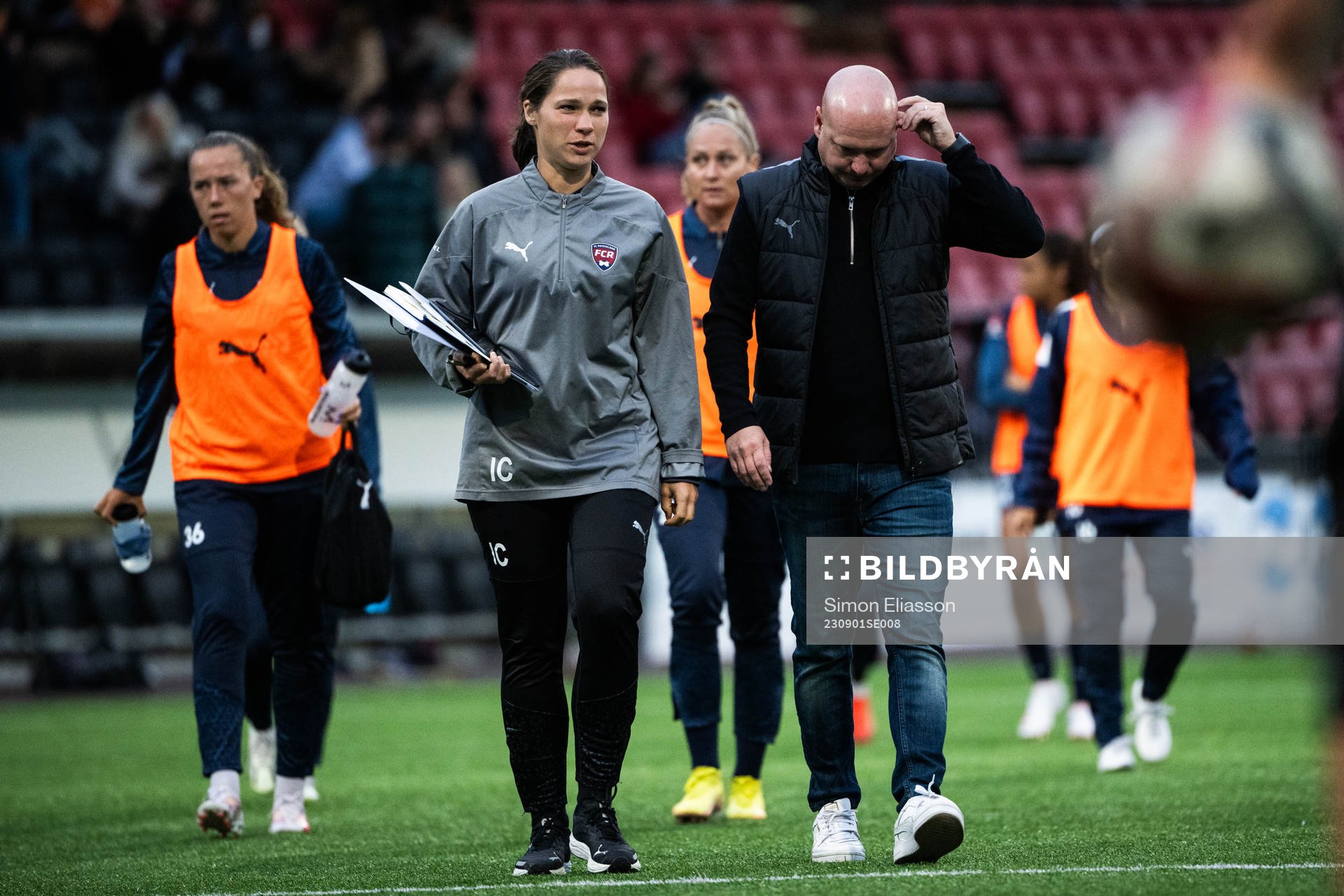 Rosengårds tränare Ieva Cederström och assisterande