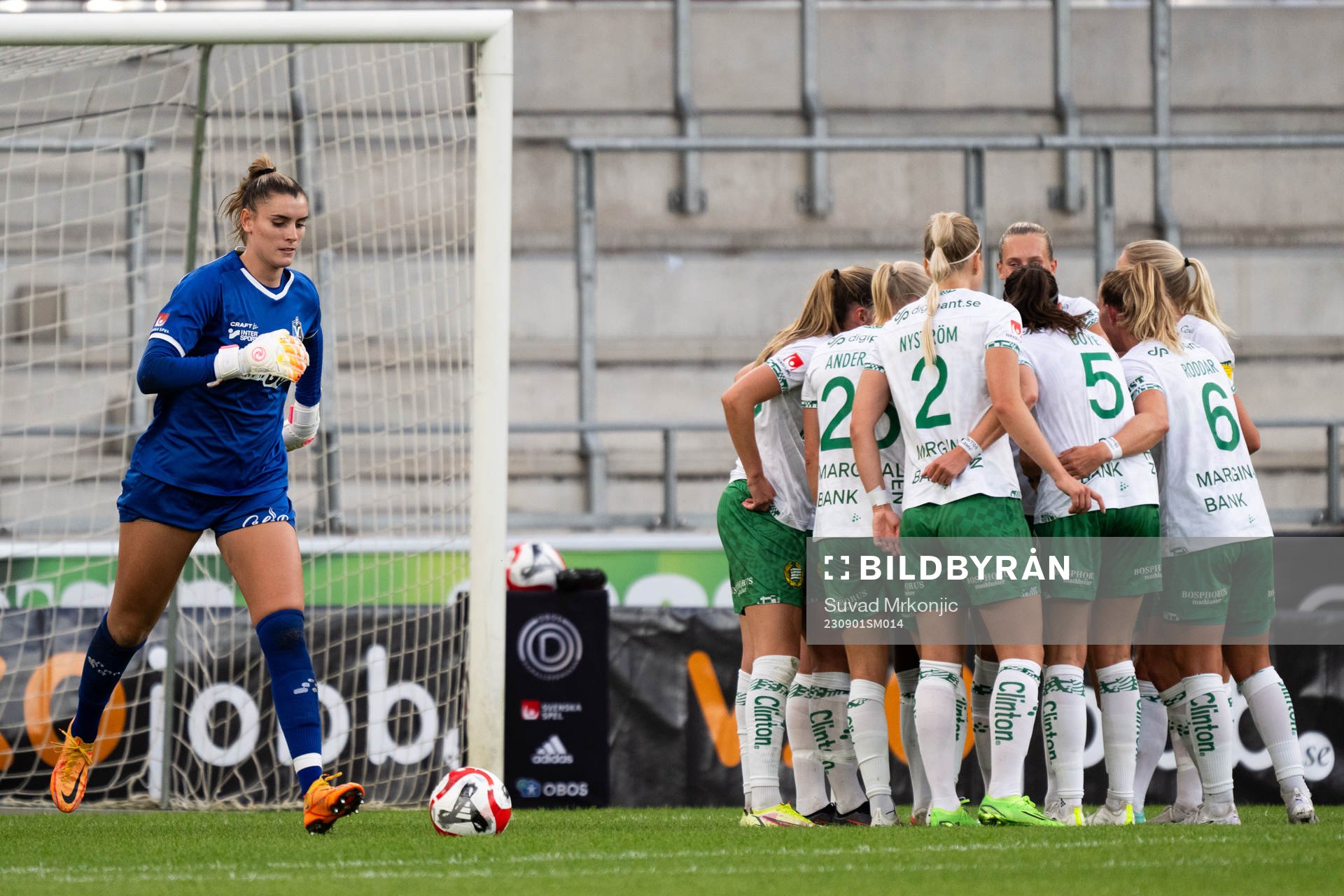 Hammarbys spelare jublar