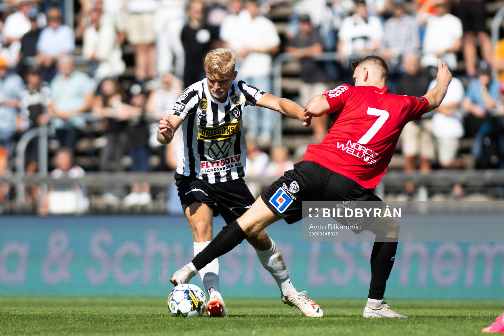 Landskronas Johan Rapp och GAISs Joackim Åberg