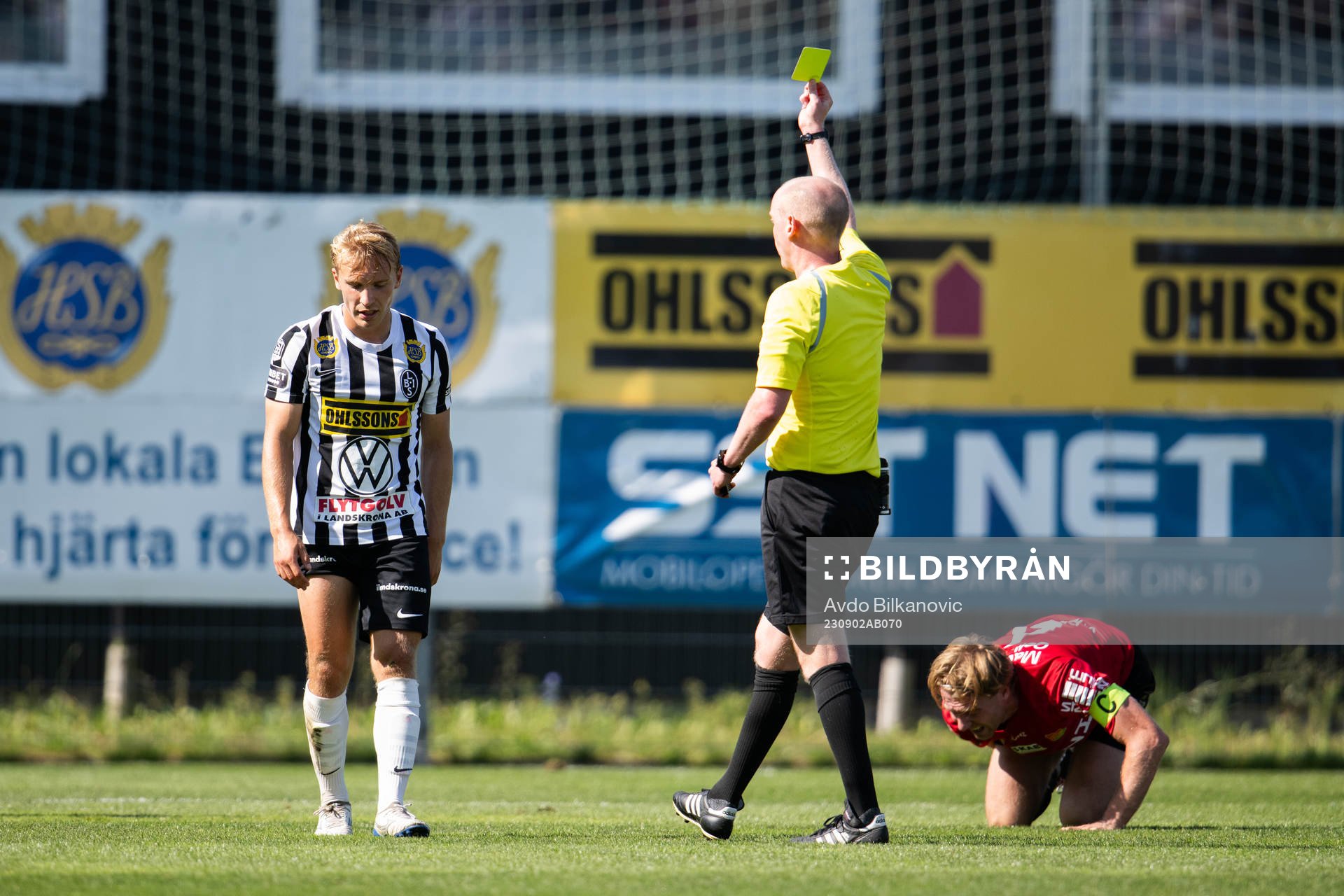 Landskronas Edvin Dahlqvist får varning