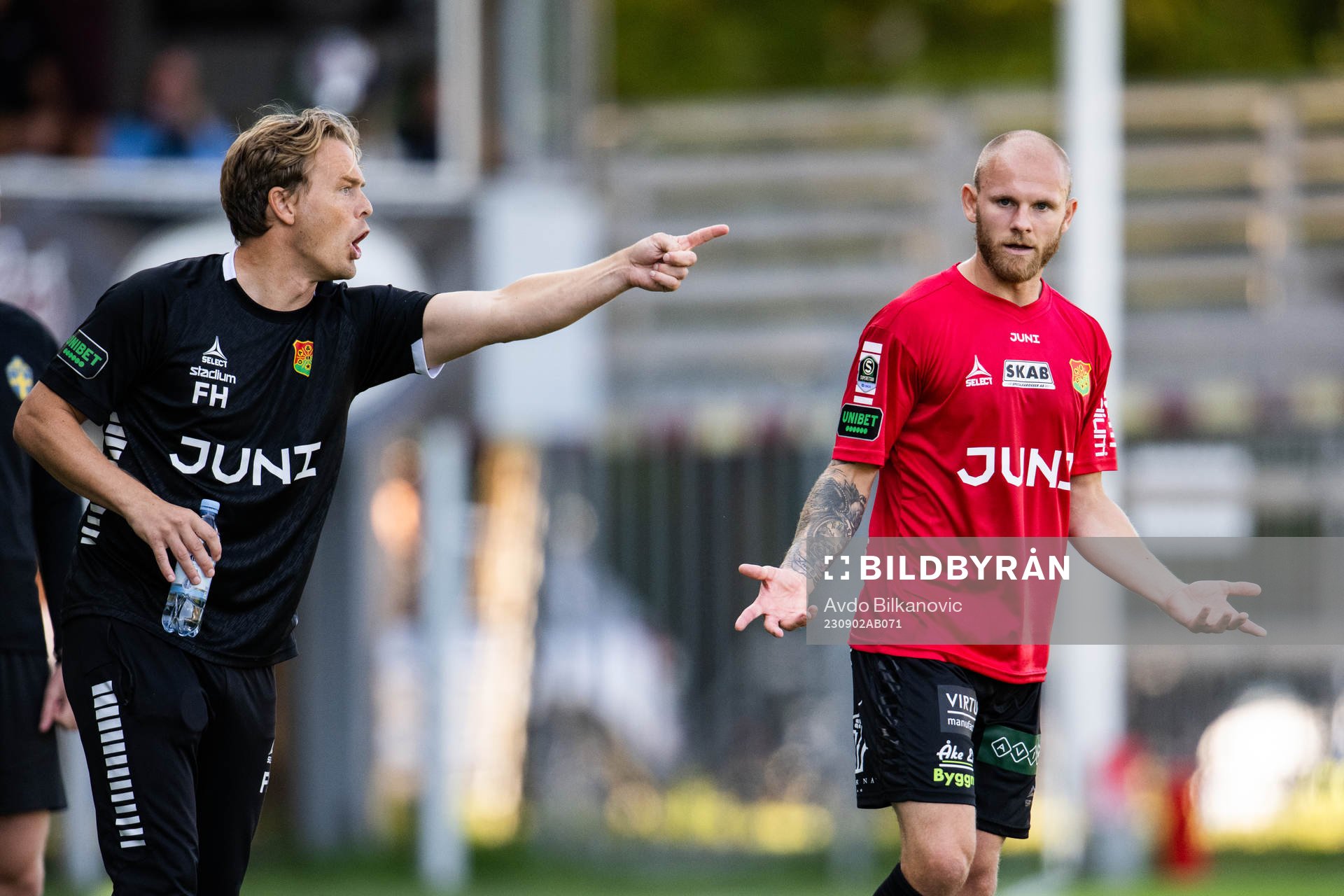 GAISs tränare Fredrik Holmberg och Niklas Andersen