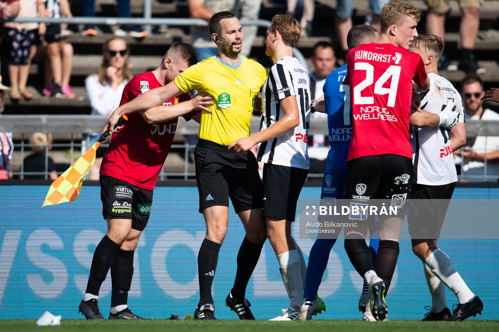 Landskronas Adam Egnell i bråk med GAISs Dino Salihovic