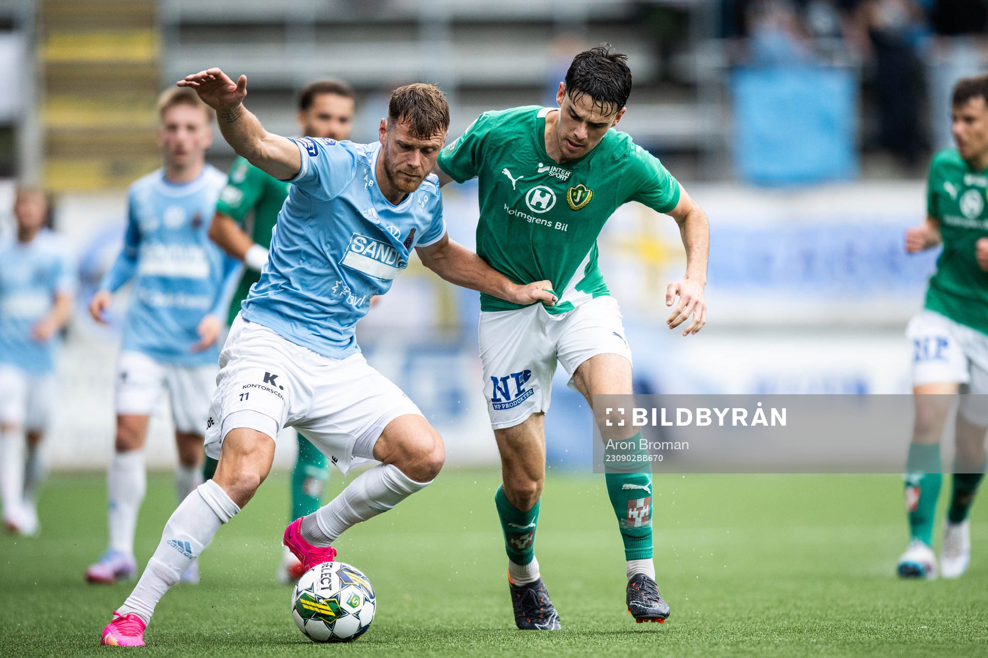 Gefles Leo Englund och Jönköpings Södras Samuel Adrian