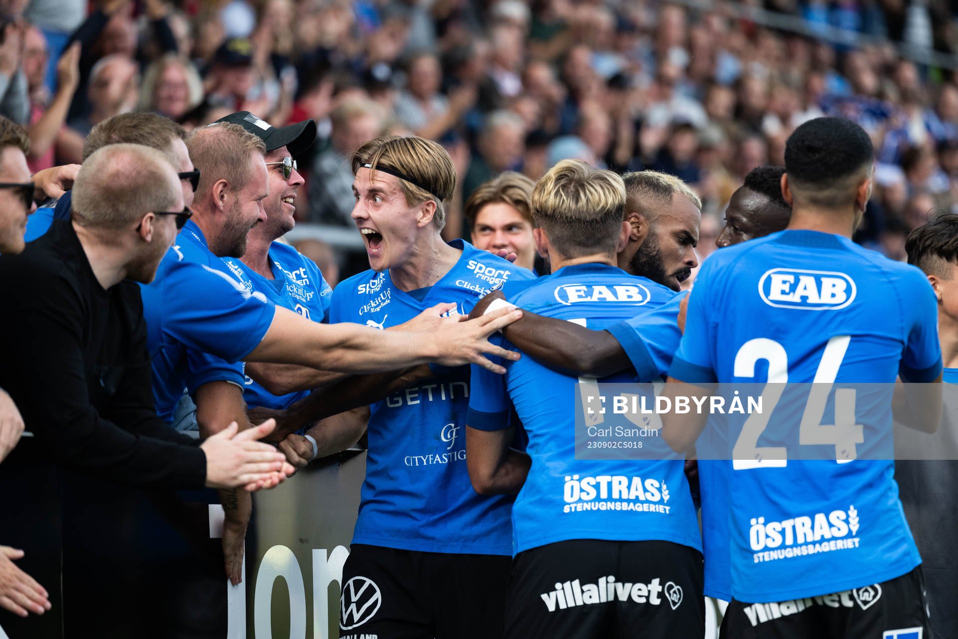 Halmstads Erik Ahlstrand jublar