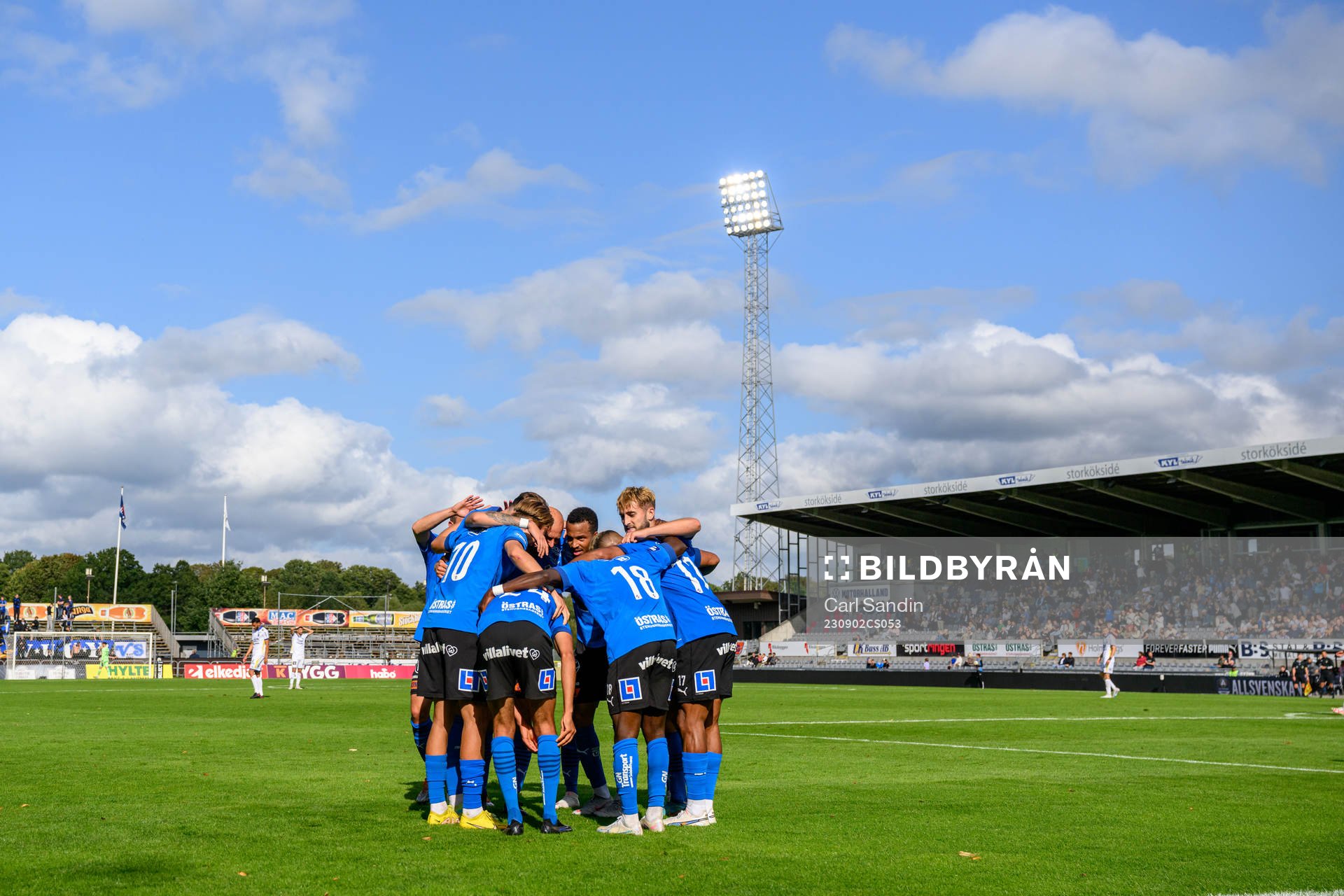 Halmstads spelare jublar