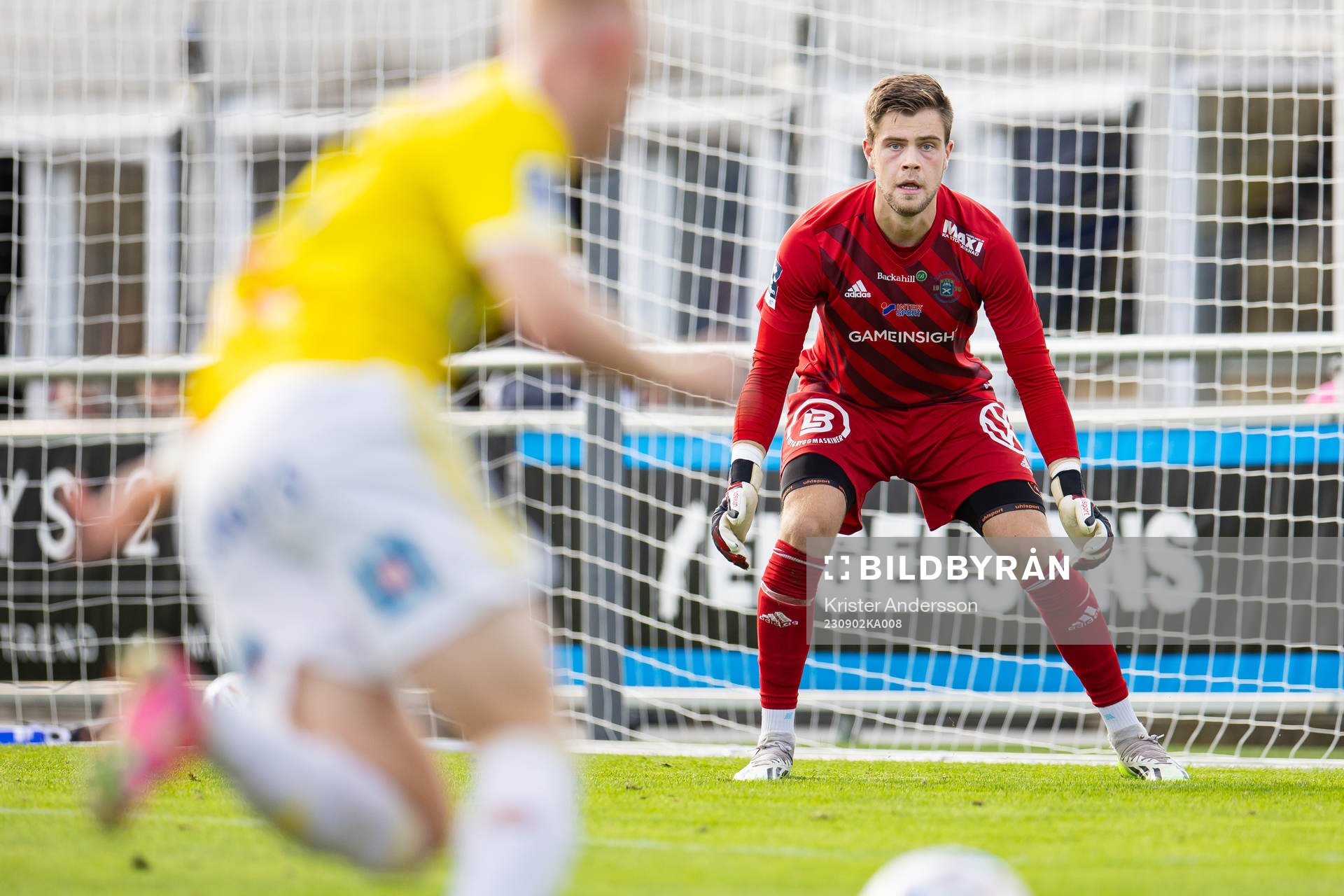 Ängelholms målvakt Robin Streifert