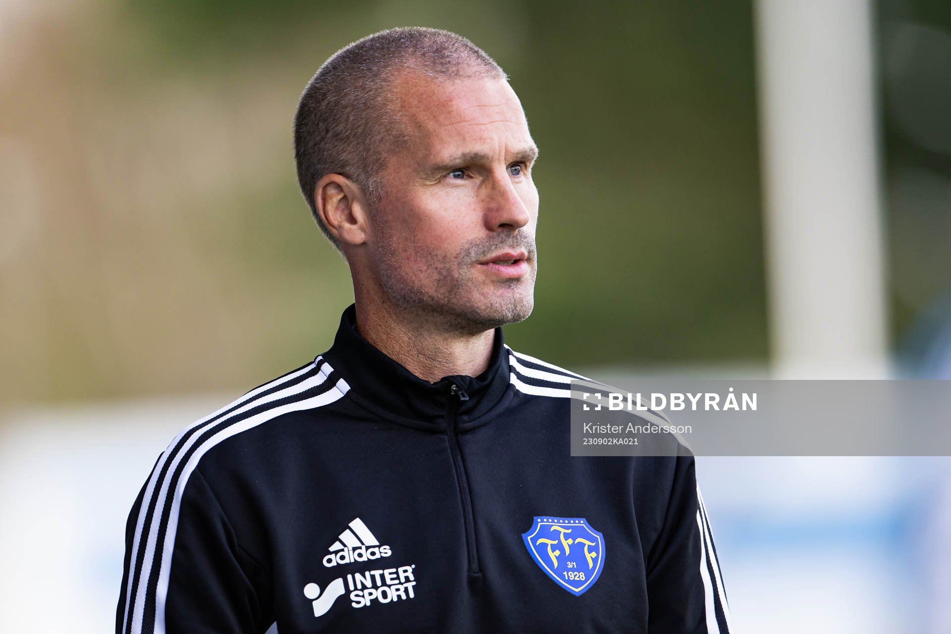 Falkenbergs tränare Christoffer Andersson