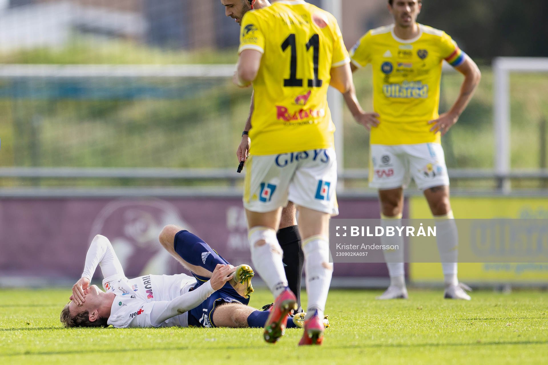 Ängelholms Ludvig Carlius har ont