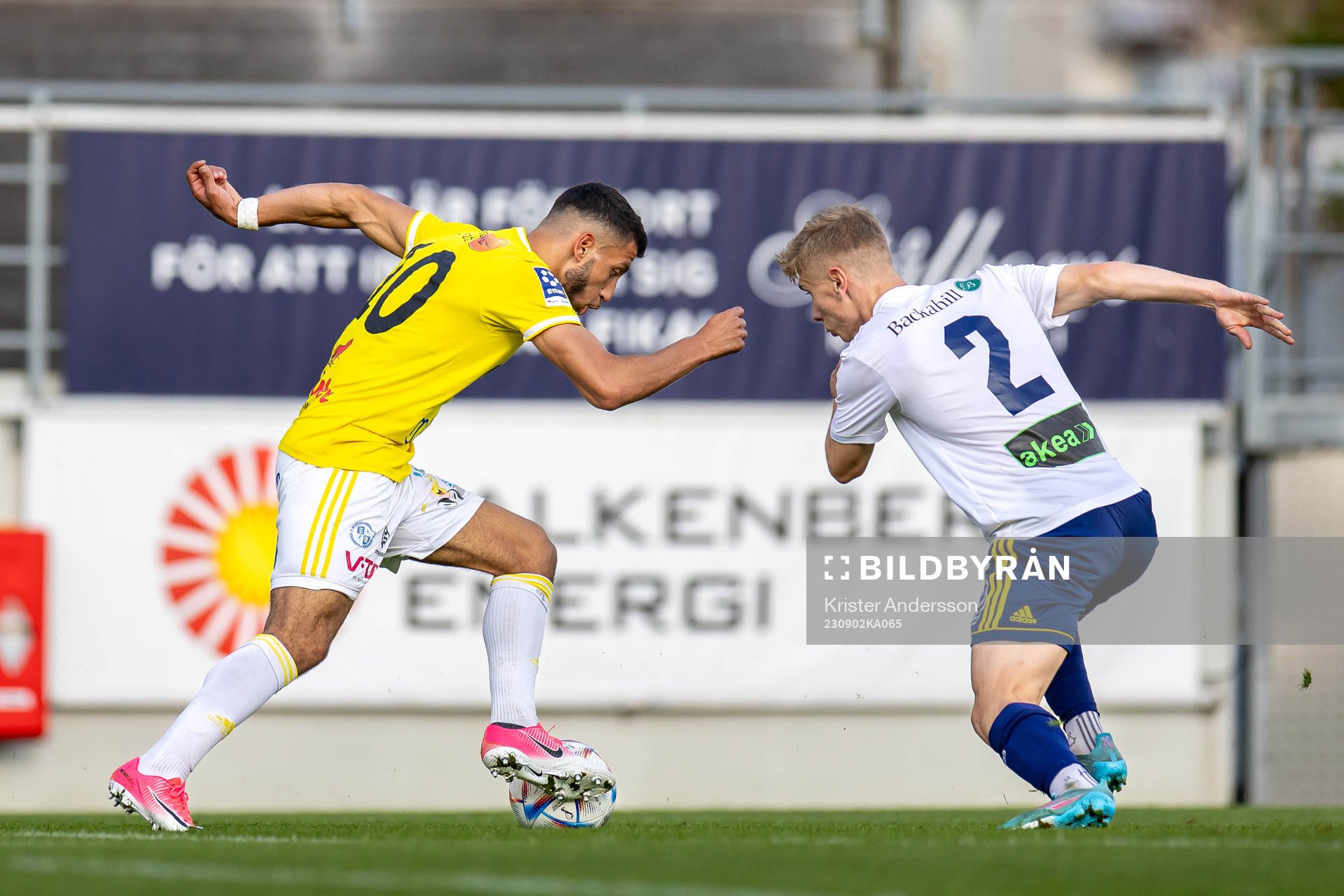 Falkenbergs Leonardo Farah Shahin och Ängelholms William