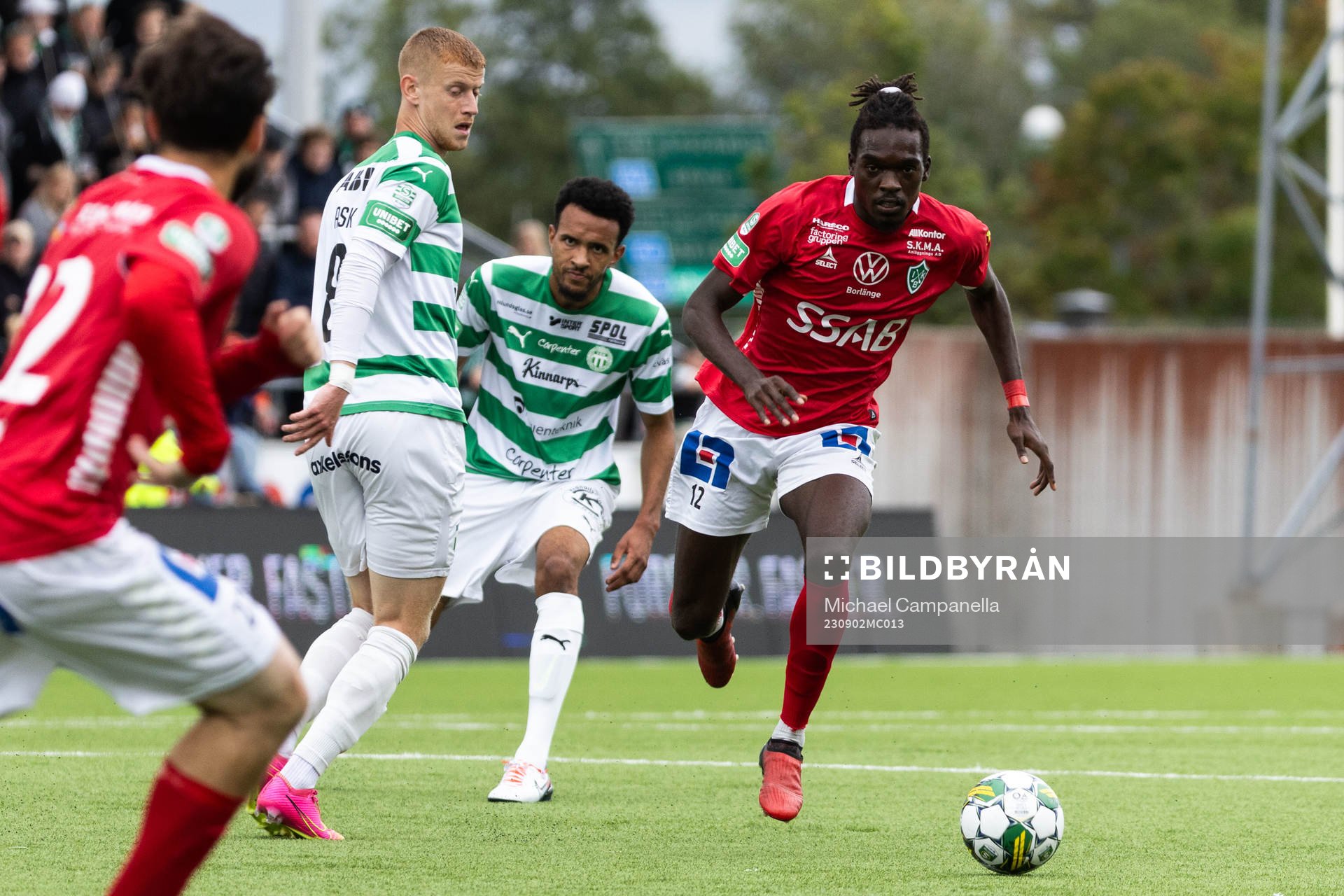 Västerås SKs Daniel Ask och Brages Ieltsin Jeronimo