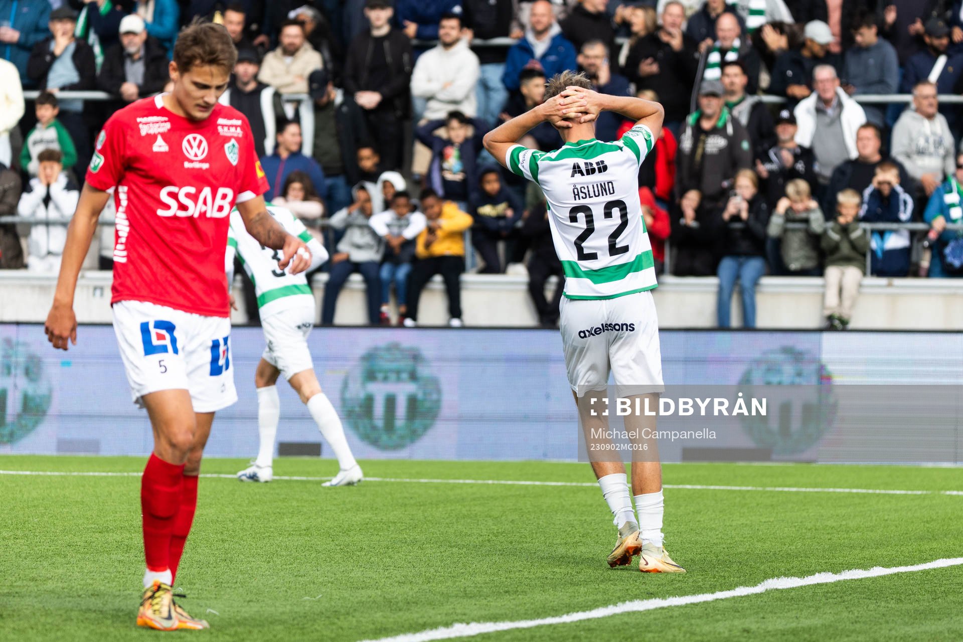 Västerås SKs Patric Åslund deppar