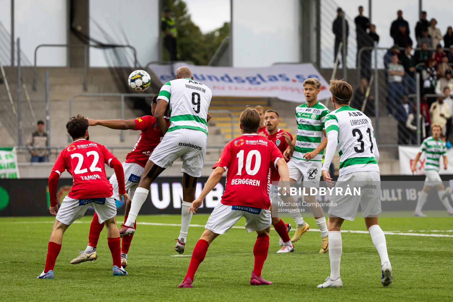 Västerås SKs Daniel Ask mot Brages Eirik Asante Gayi