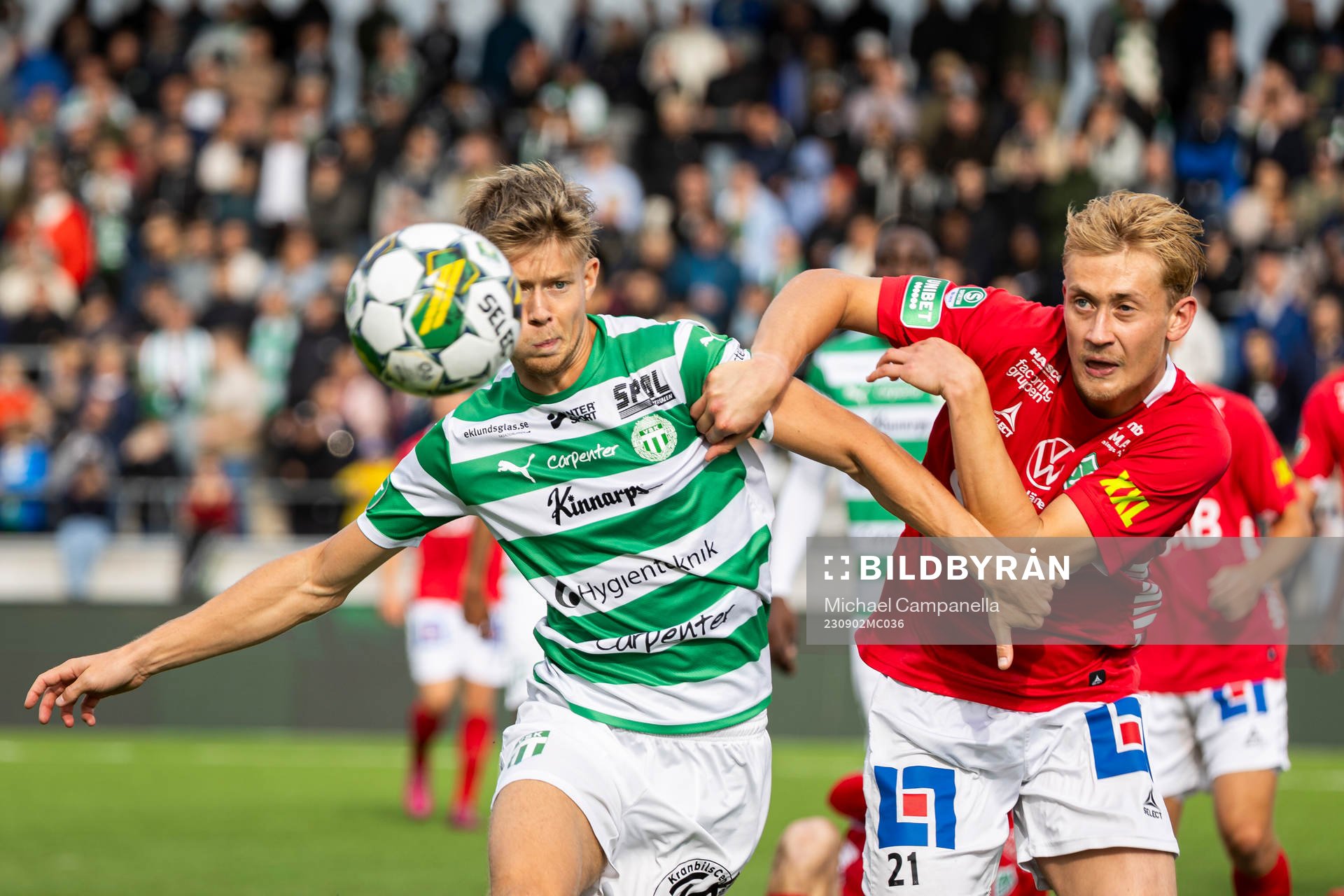 Västerås SKs Patric Åslund och Brages Henry Sletsjøe