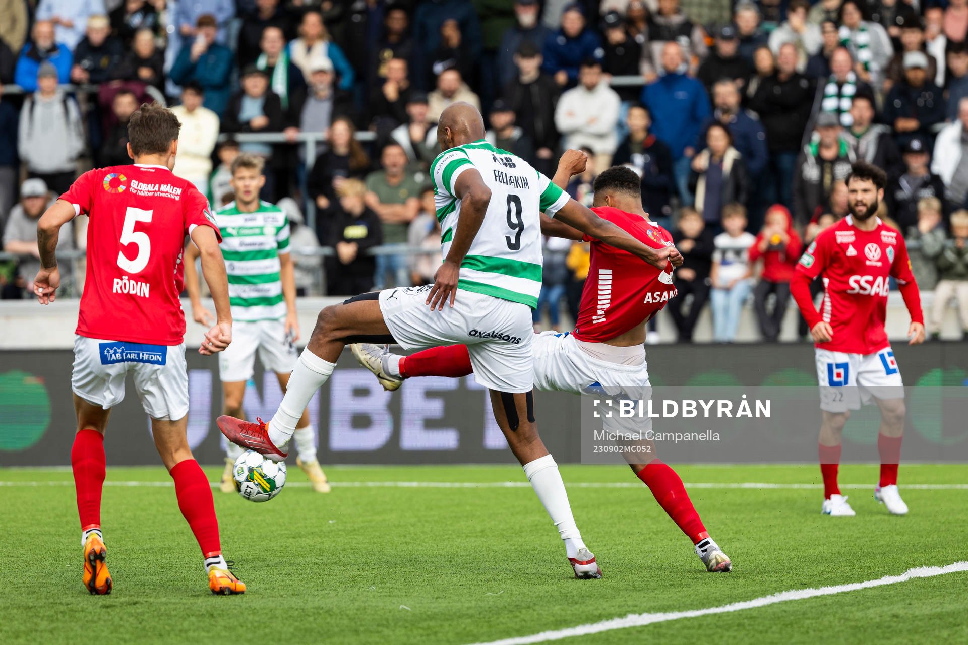 Västerås SKs Jabir Abdihakim Ali och Brages Eirik Asante