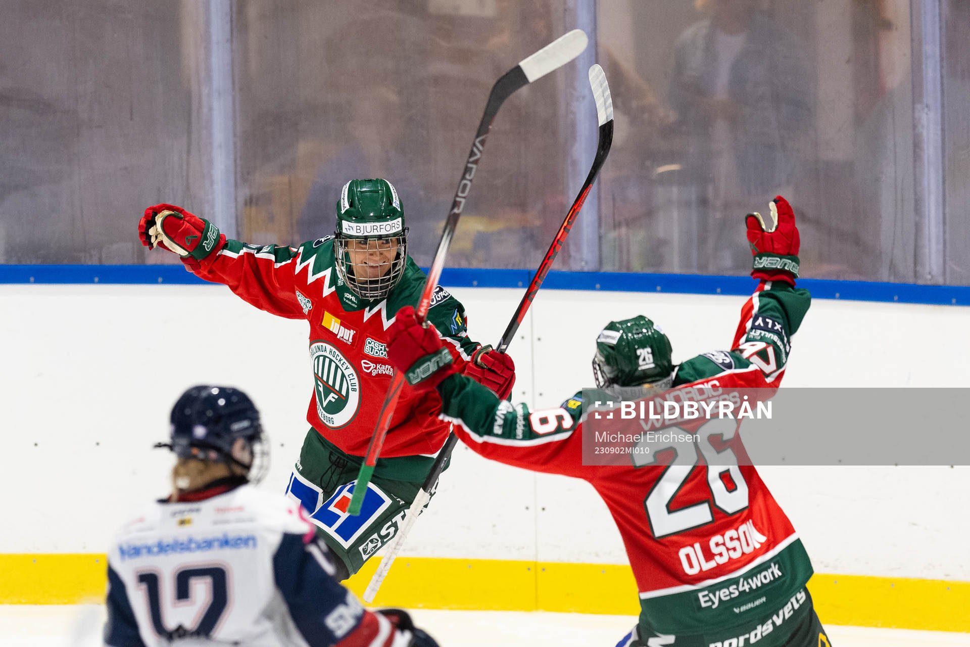 Frölundas Ebba Strandberg jublar