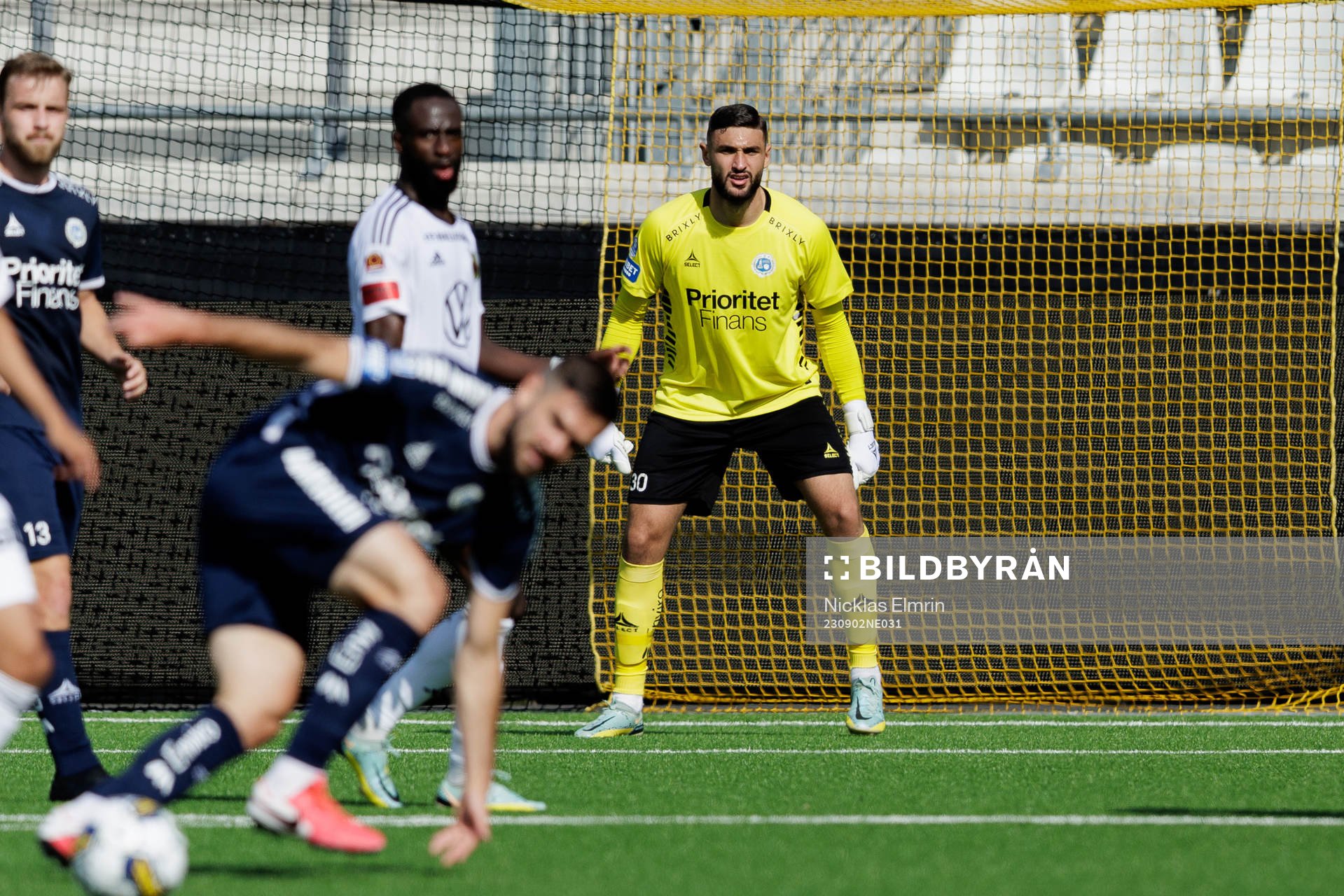 under fotbollsmatchen i Superettan mellan Utsikten och