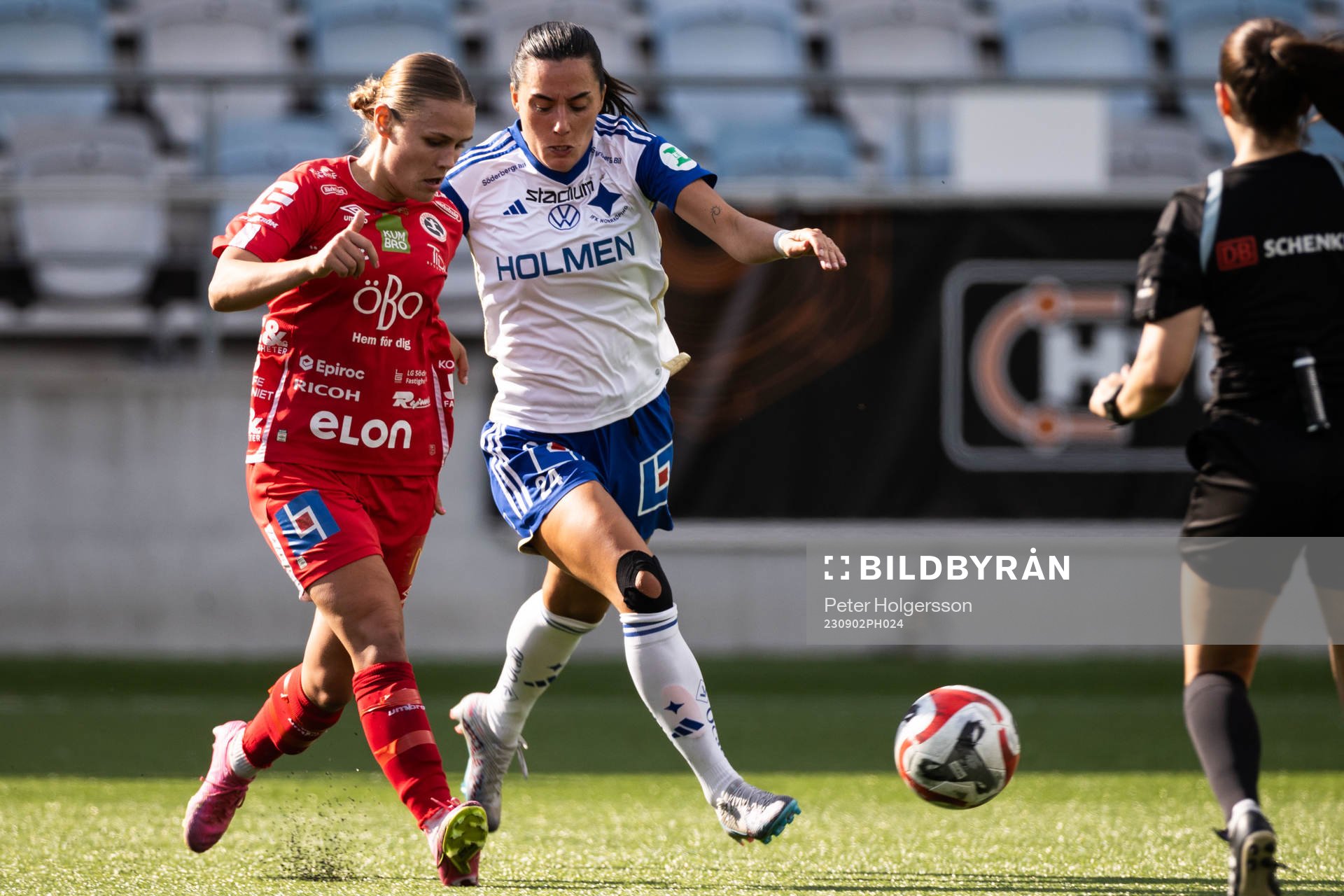 Örebros Maja Bodin och IFK Norrköpings Irma Cajlakovic
