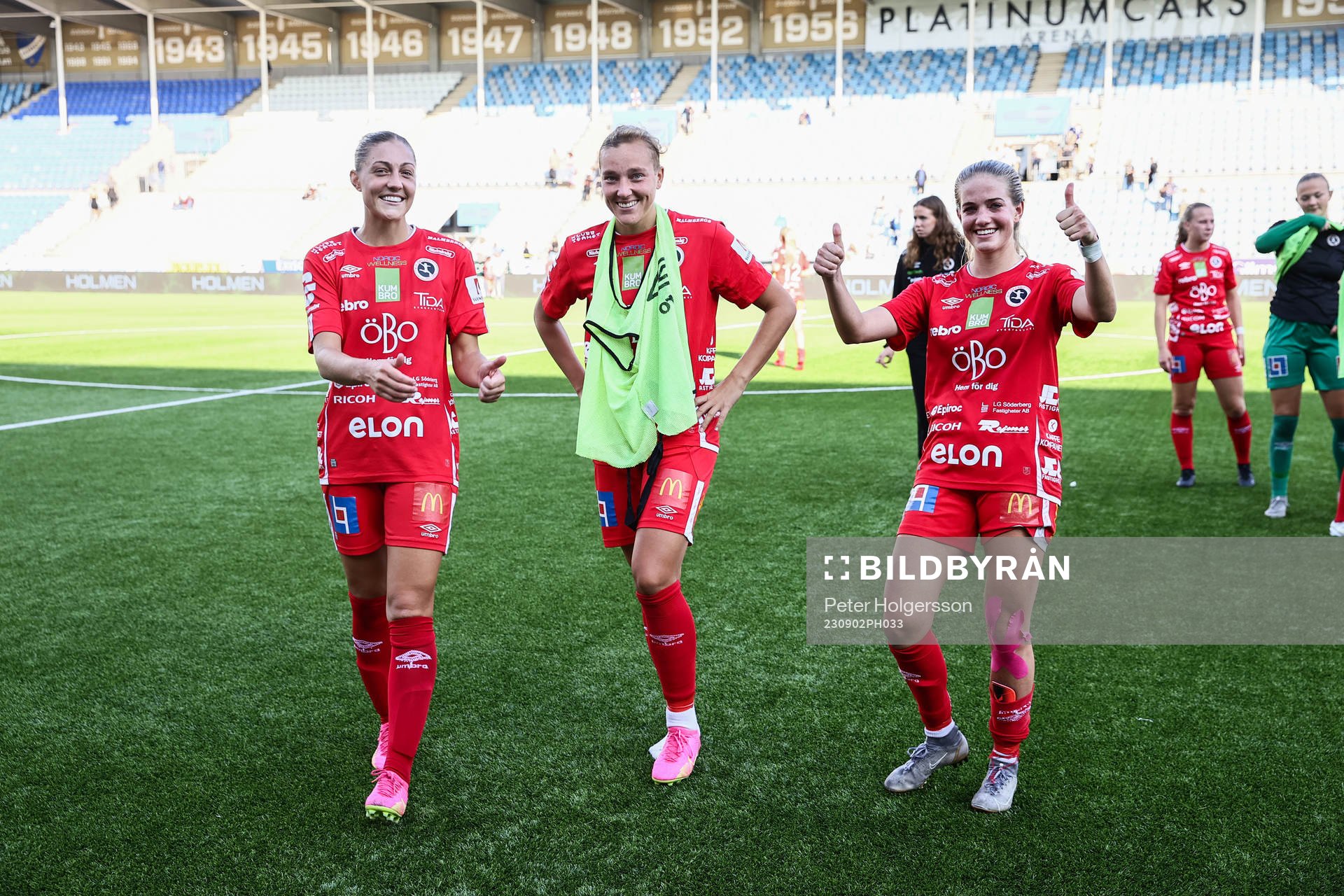 Örebros Hannah Davison, Jenny Danielsson och Regan