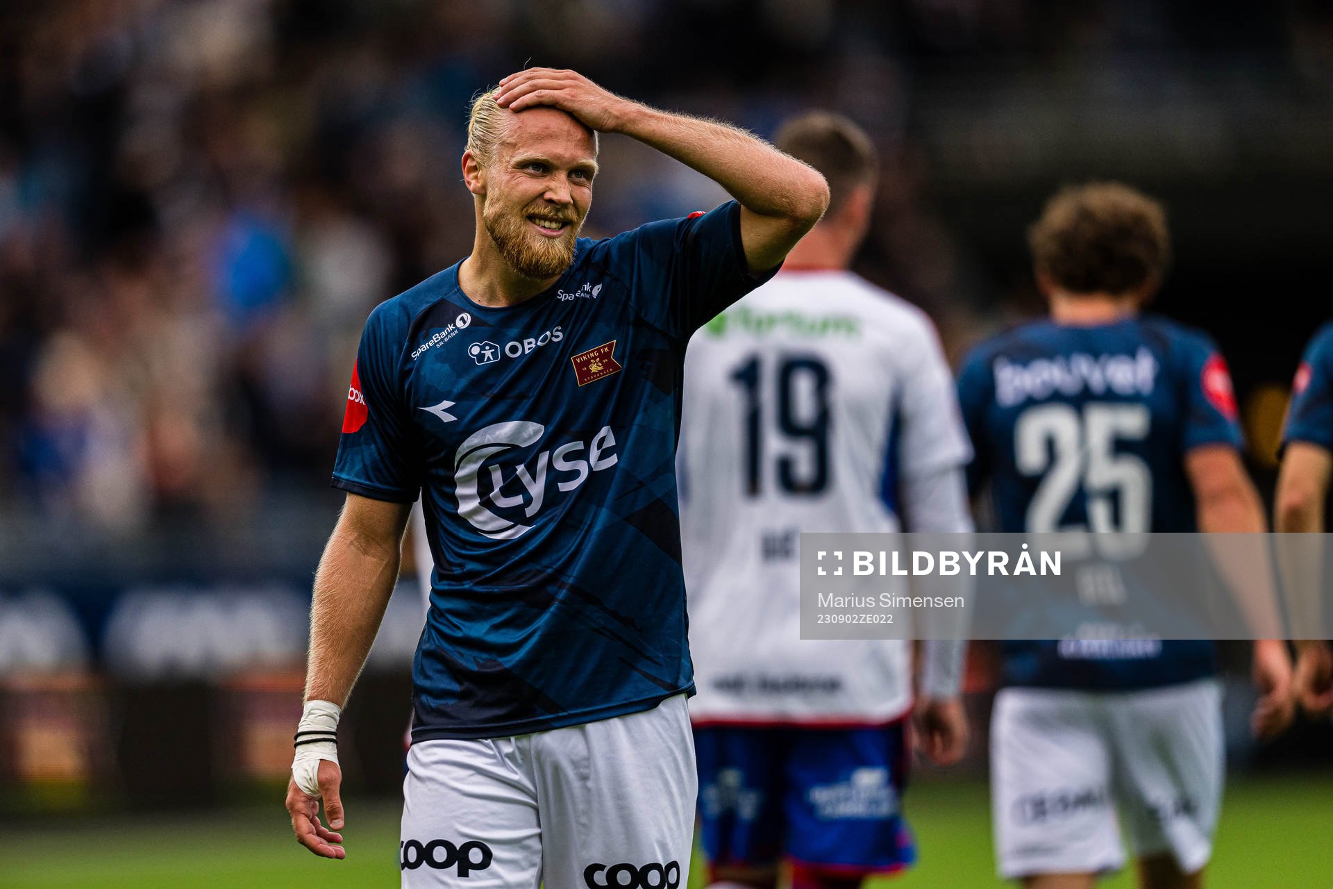 Lars-Jørgen Salvesen of Viking reacts