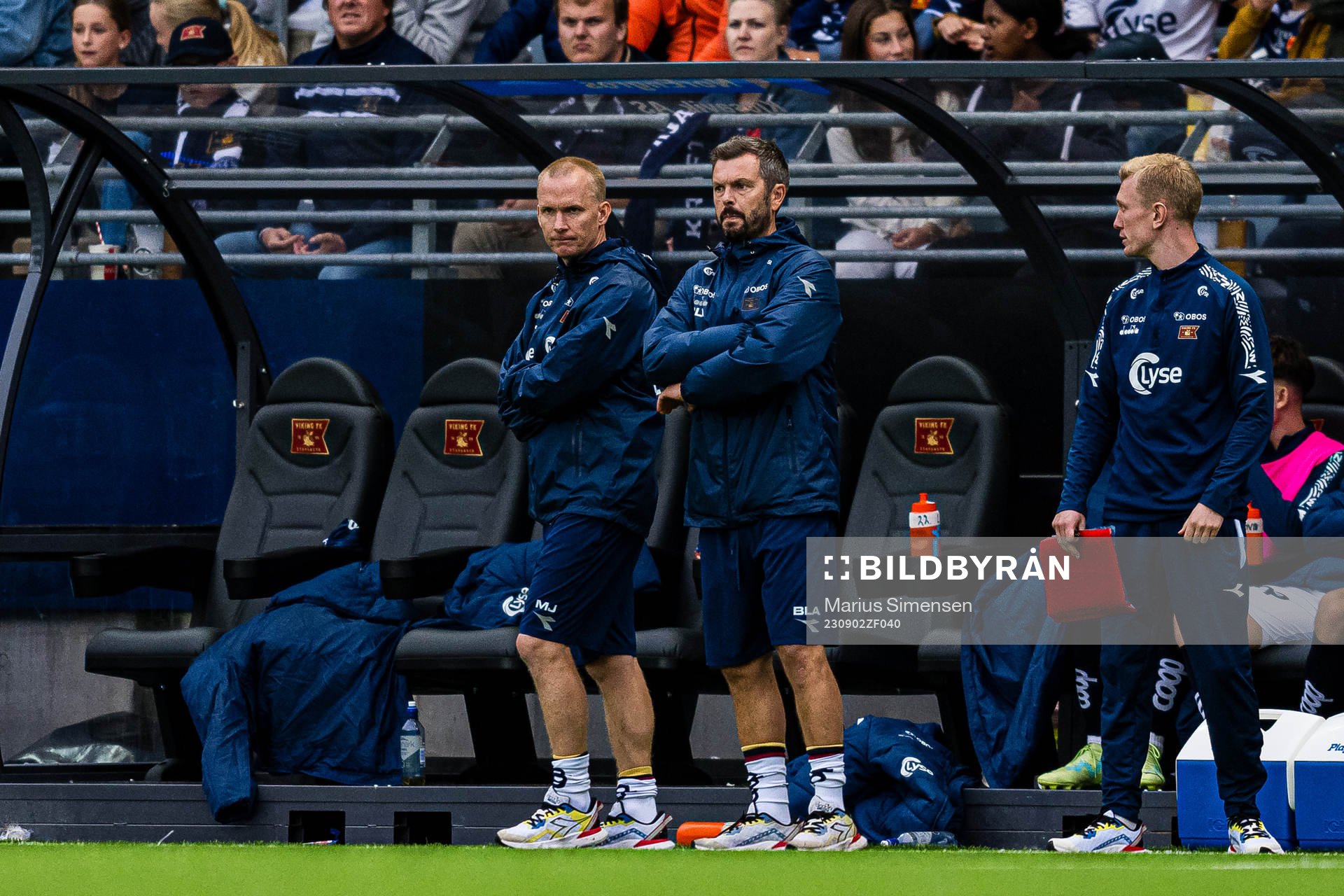 Morten Jensen and Bjarte Lunde Aarsheim, head coach of