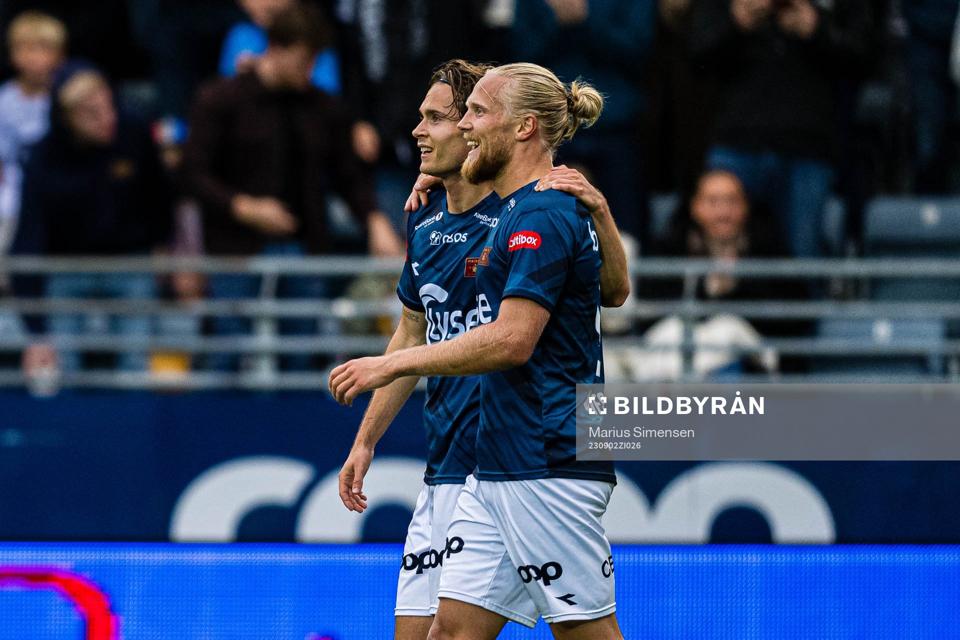 Lars-Jørgen Salvesen of Viking celebrates