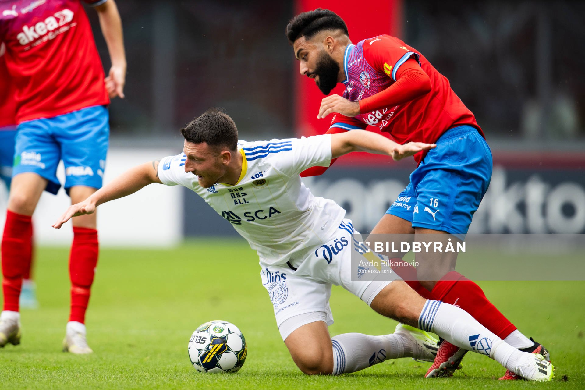 Helsingborgs Amin Al-Hamawi och GIF Sundsvalls Alexander