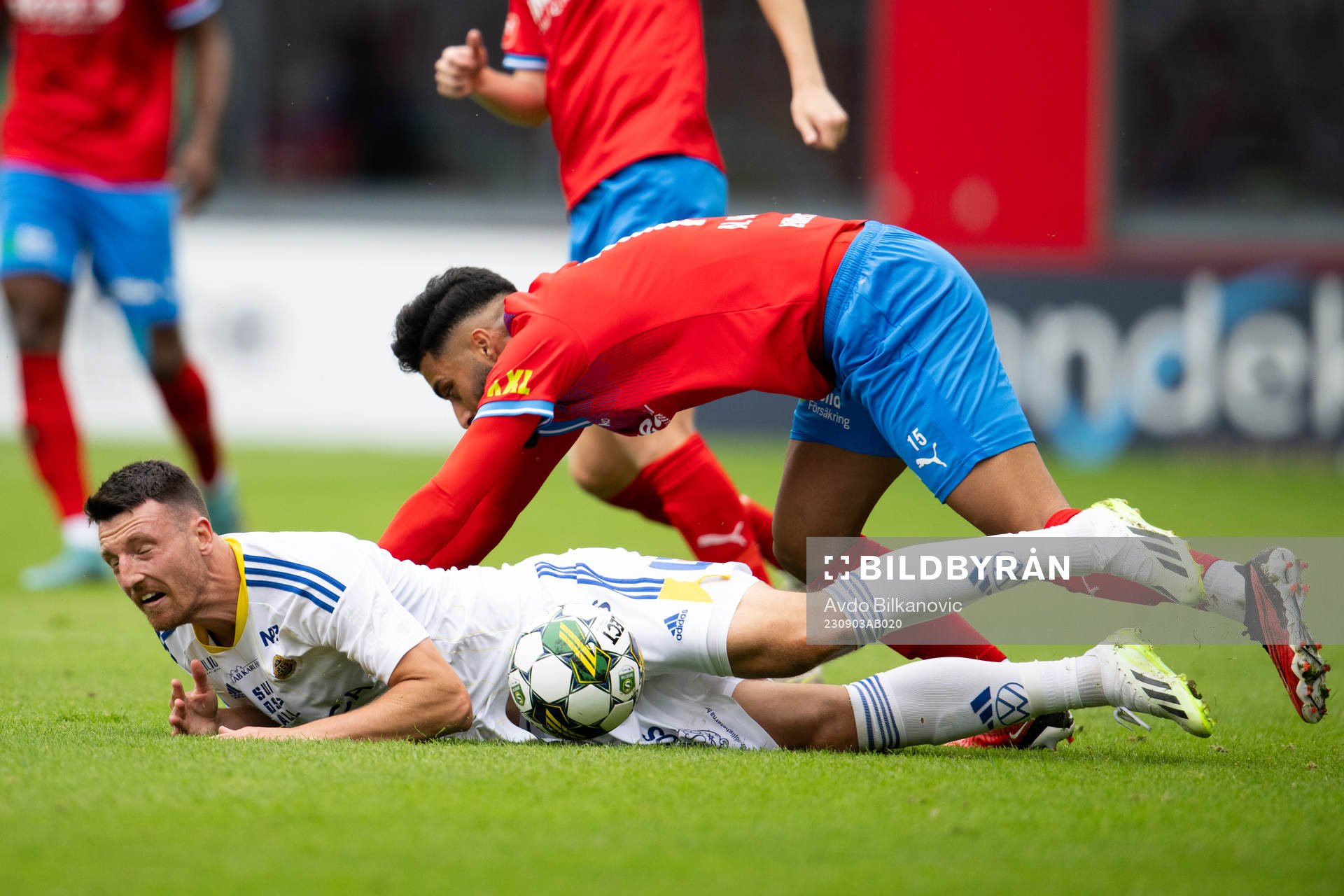 Helsingborgs Amin Al-Hamawi och GIF Sundsvalls Alexander