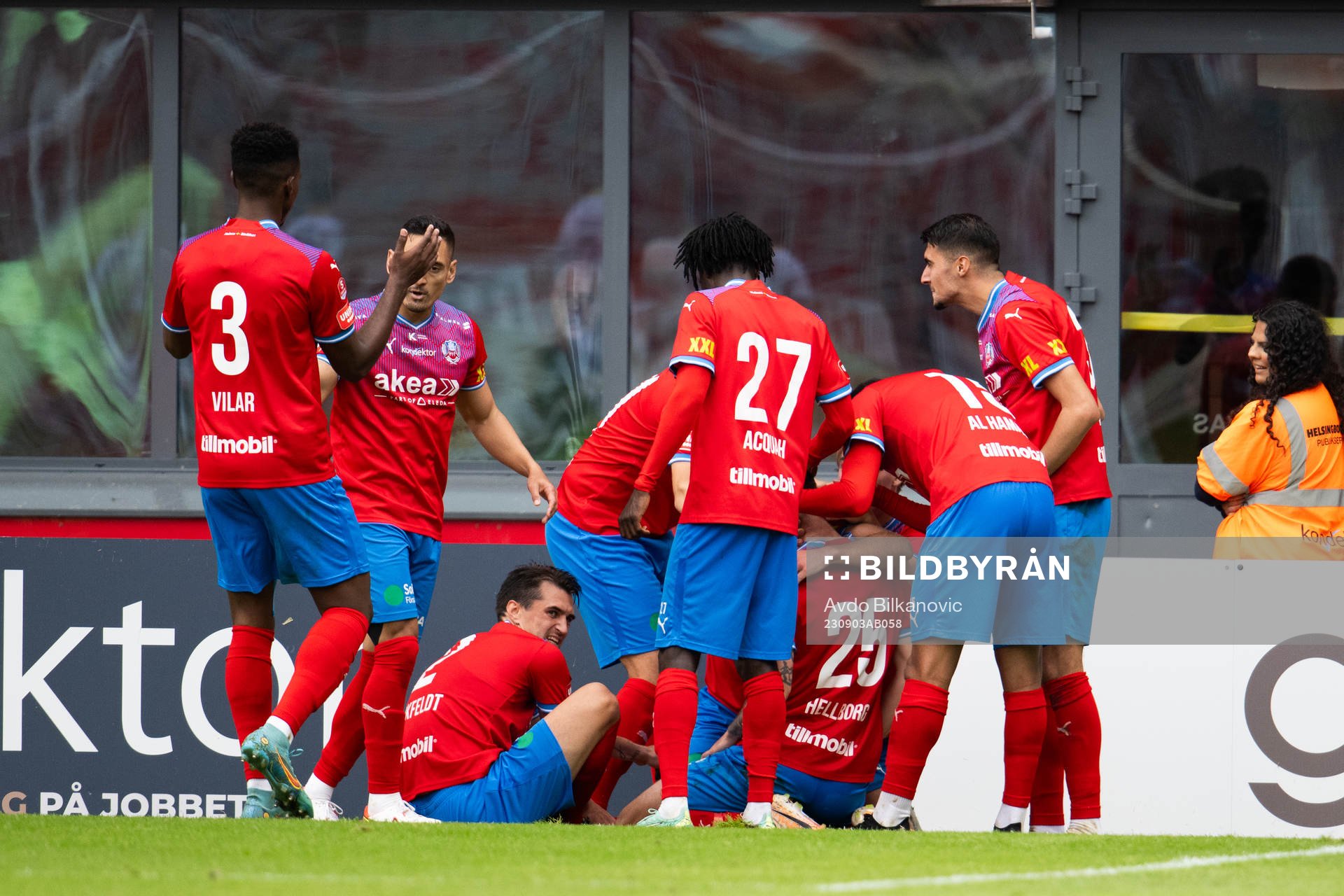 Helsingborgs Adam Hellborg jublar