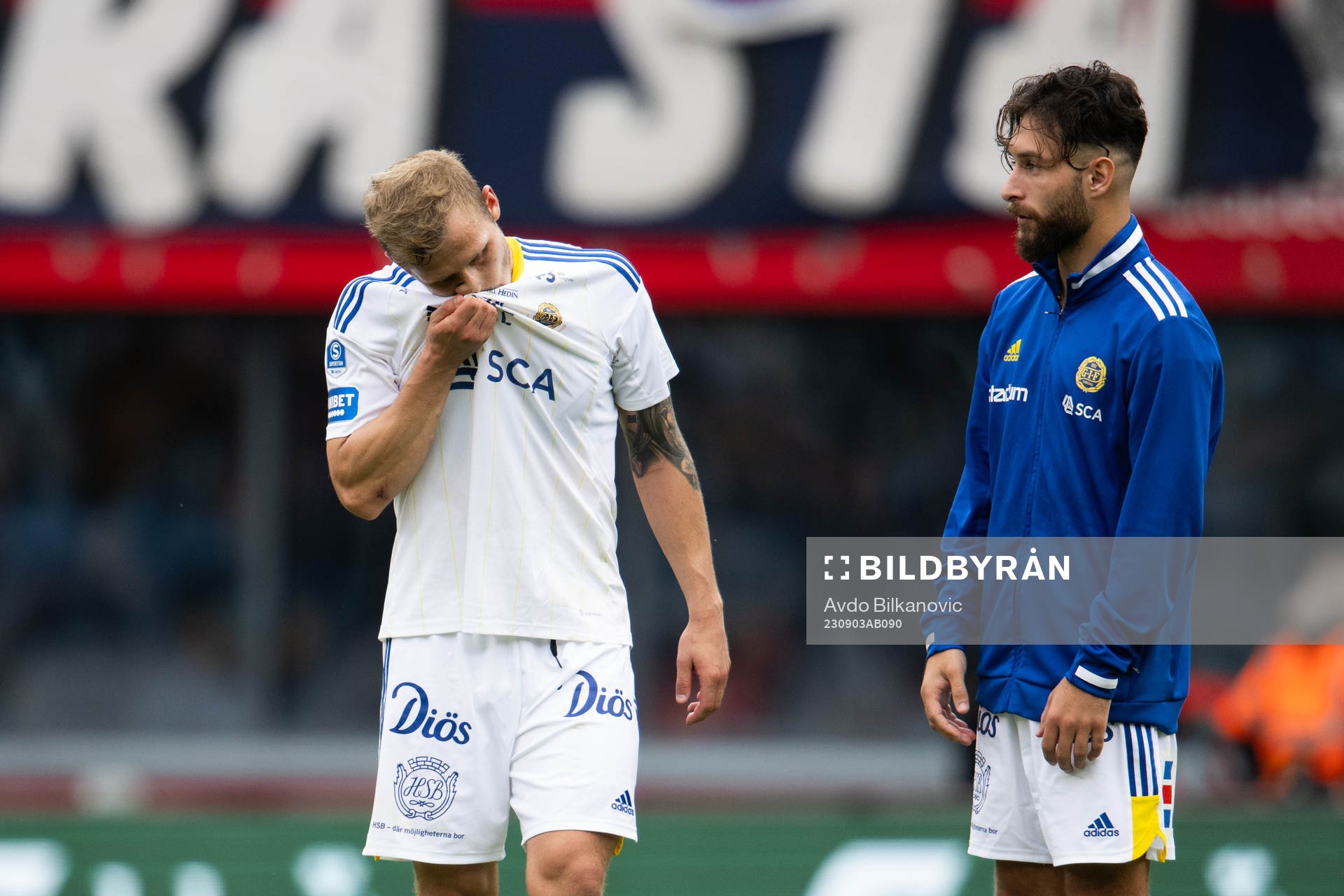 GIF Sundsvalls Erik Andersson och Elias Durmaz deppar