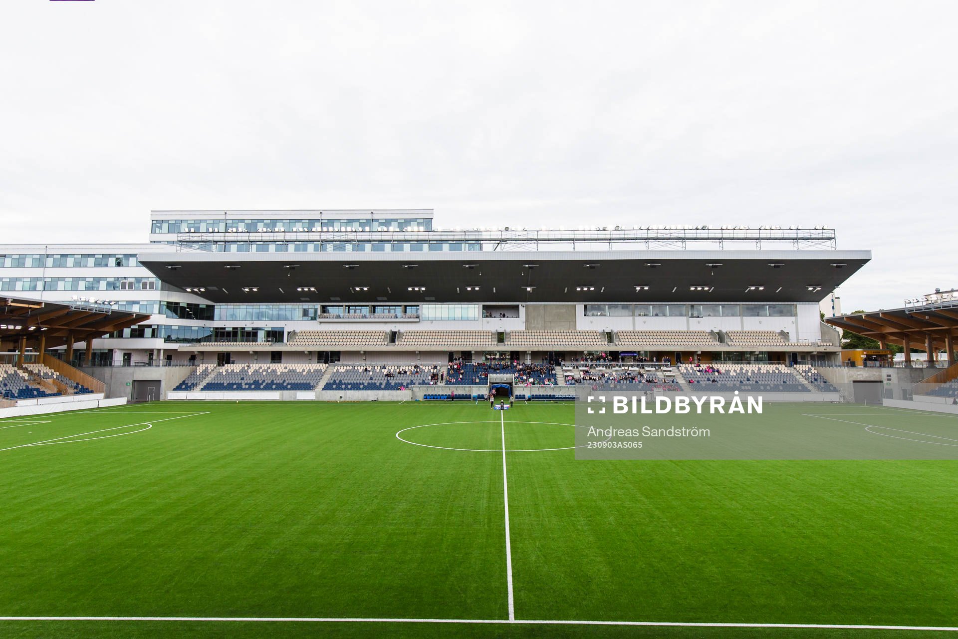 Vy över Studenternas inför fotbollsmatchen i Damallsvenskan mellan IK Uppsala och Brommapojkarna den 3 september 2023 i Uppsala.