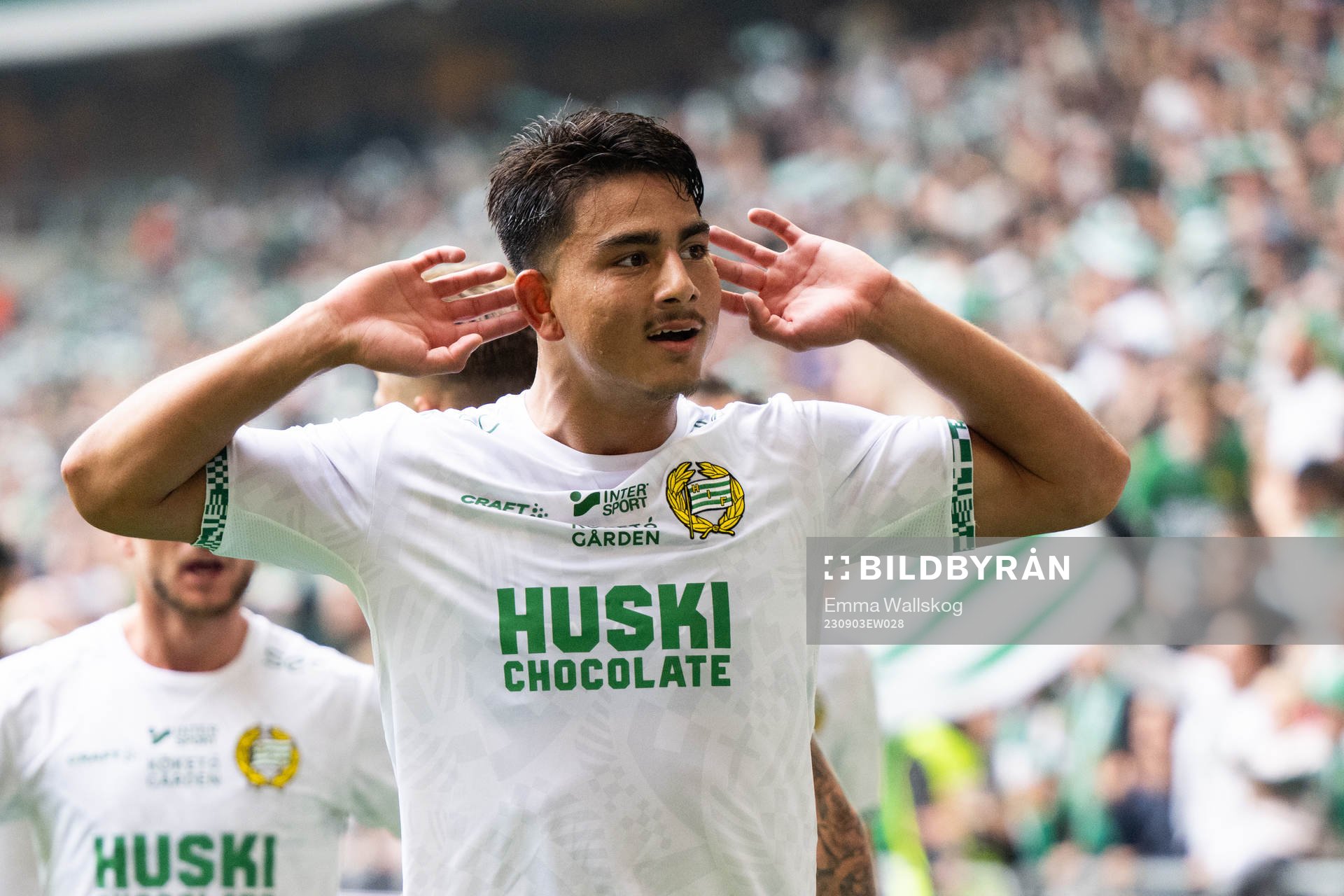 Hammarbys Jusef Erabi jublar