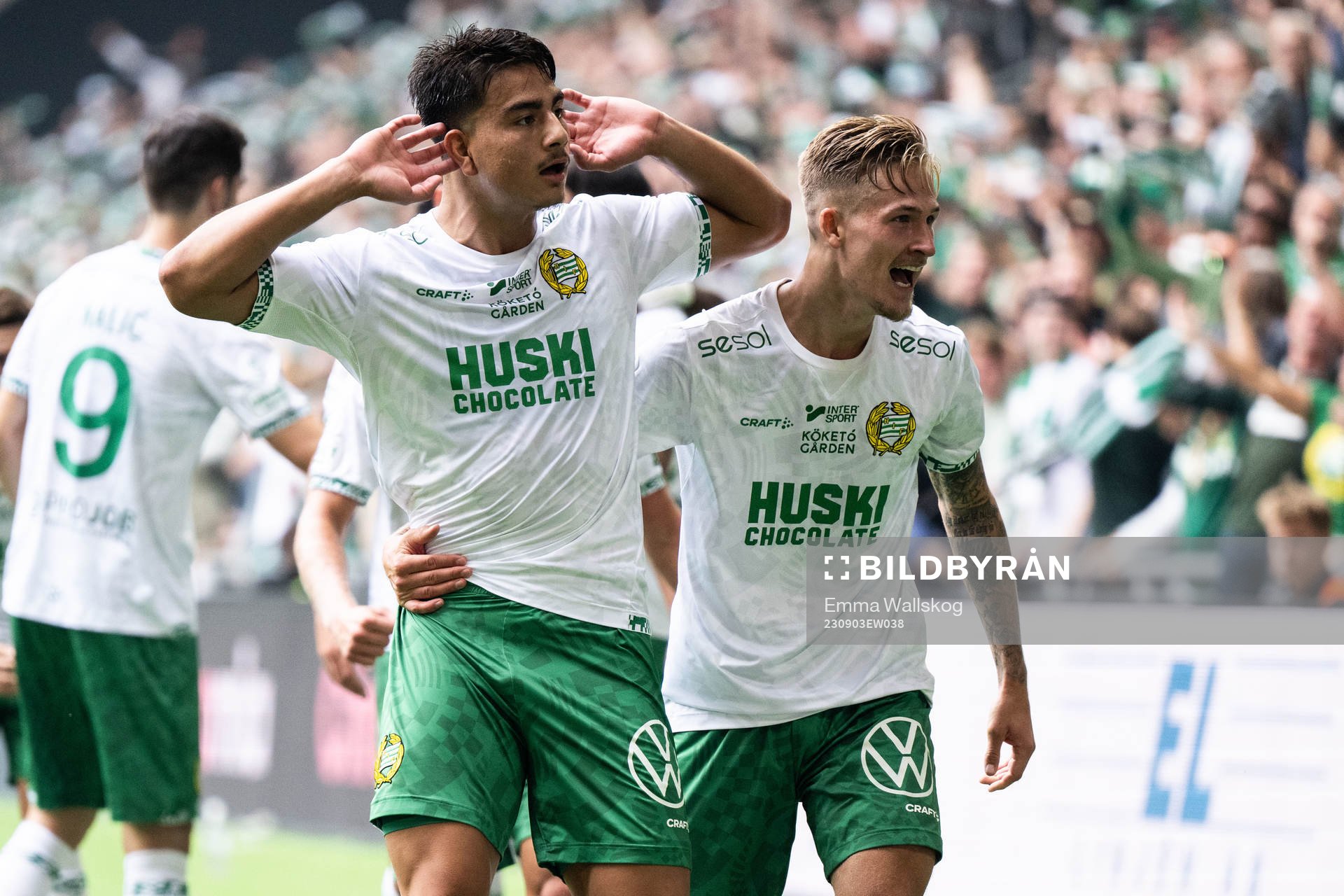 Hammarbys Jusef Erabi jublar