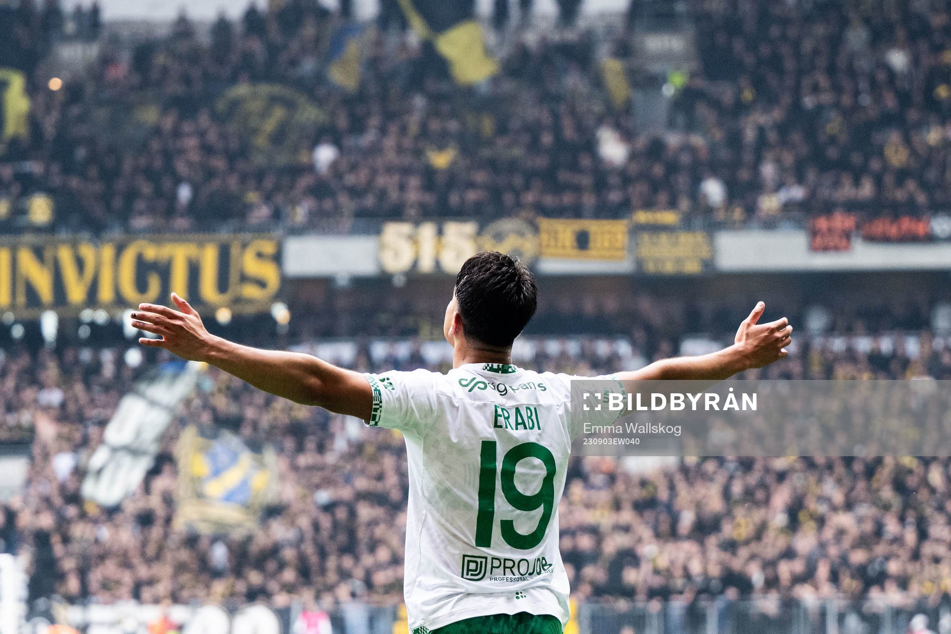 Hammarbys Jusef Erabi jublar