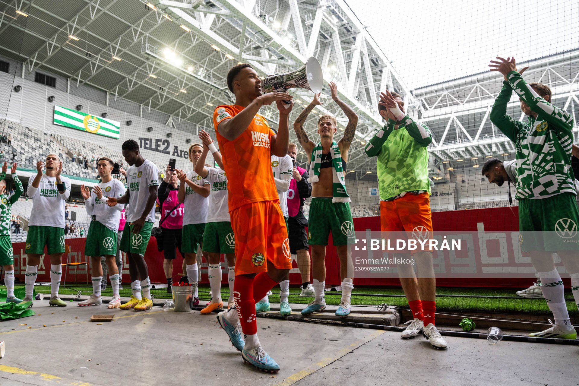 Hammarbys Oliver Dovin jublar