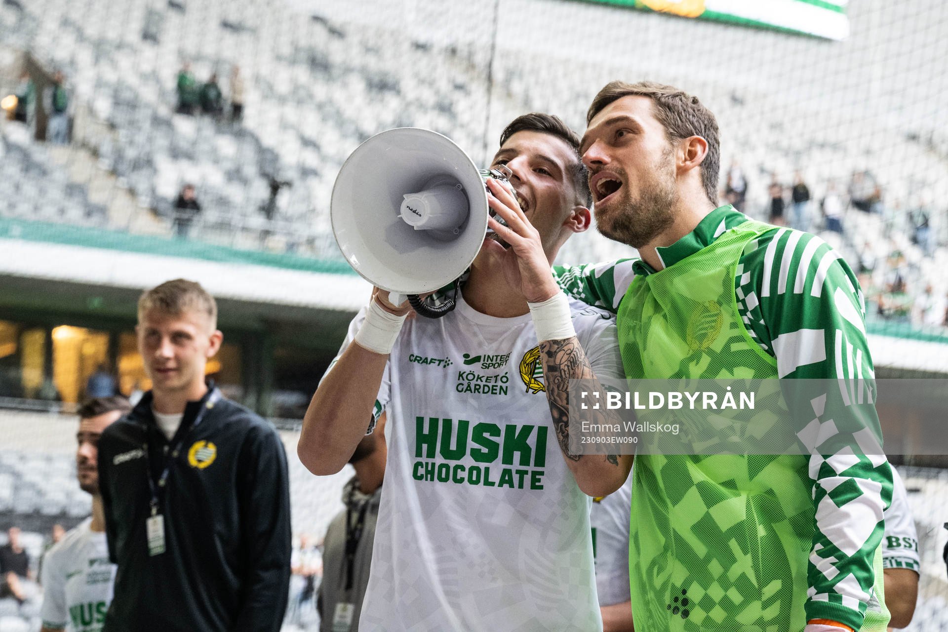Hammarbys Viktor Djukanovic och målvakt Davor Blazevic