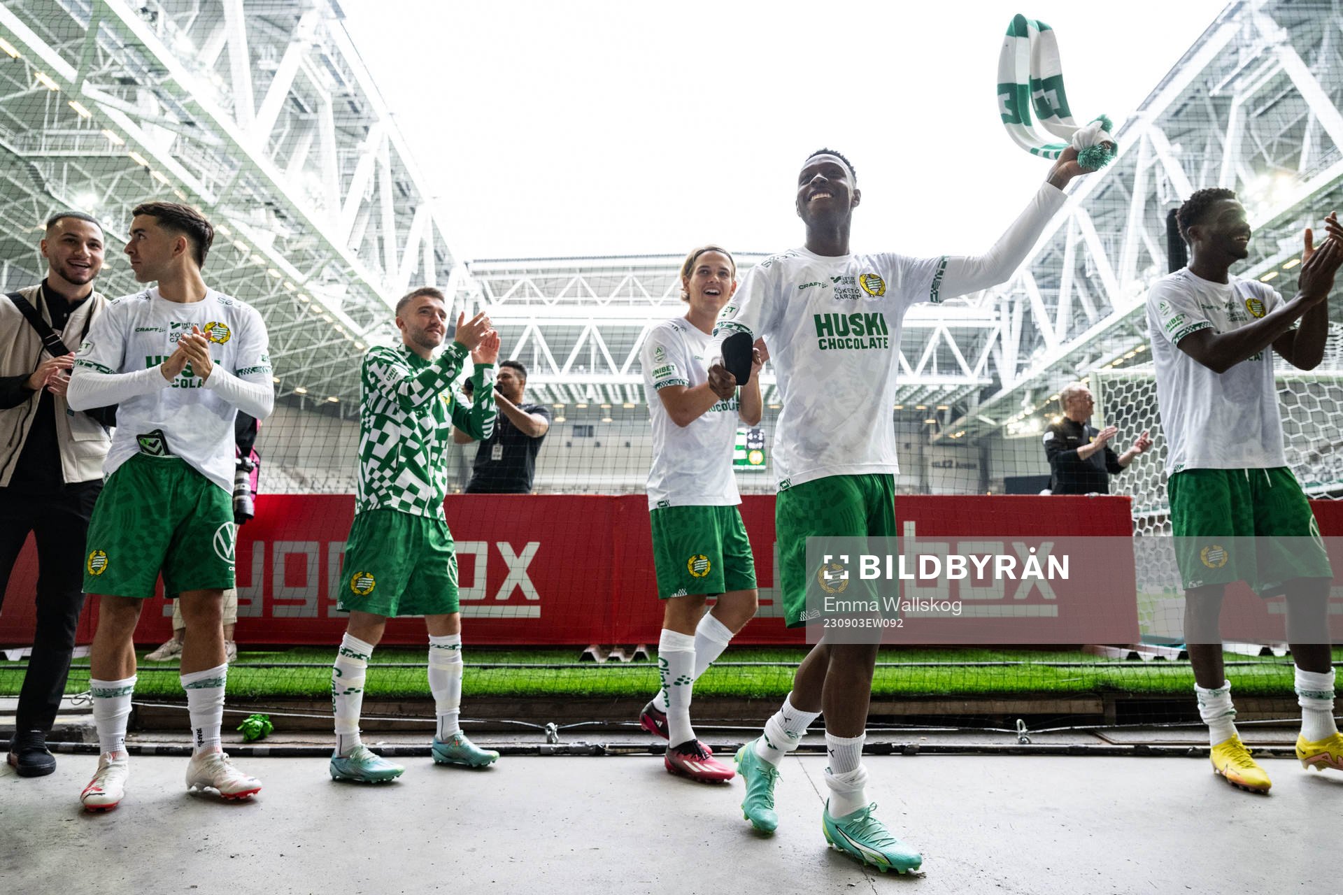 Hammarbys Anton Kralj, Markus Karlsson och Shaquille Pinas