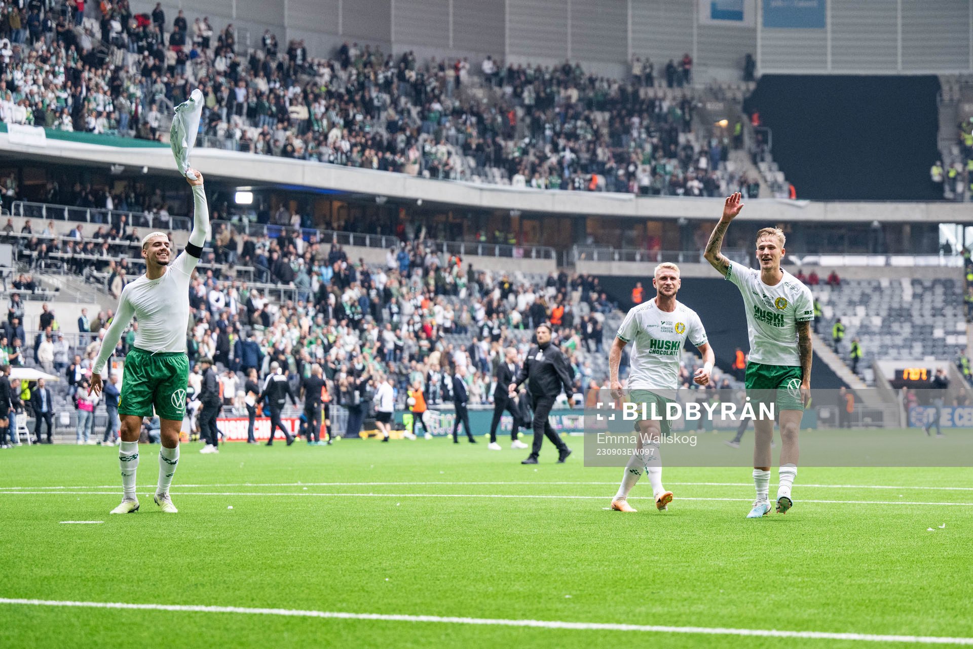 Hammarbys Edvin Kurtulus, Simon Strand och Fredrik Hammar