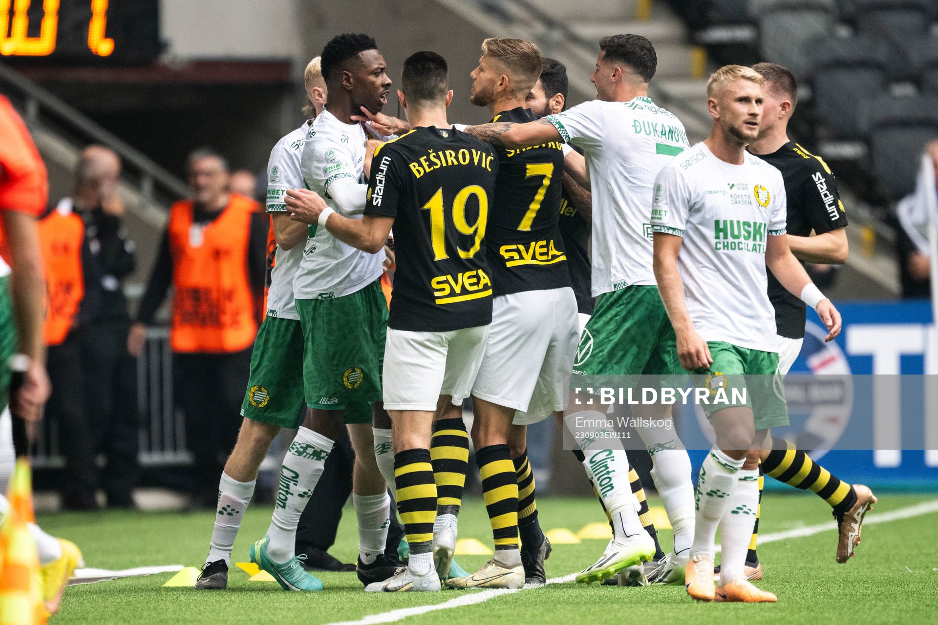 Hammarbys Marcus Rafferty, Shaquille Pinas, Viktor